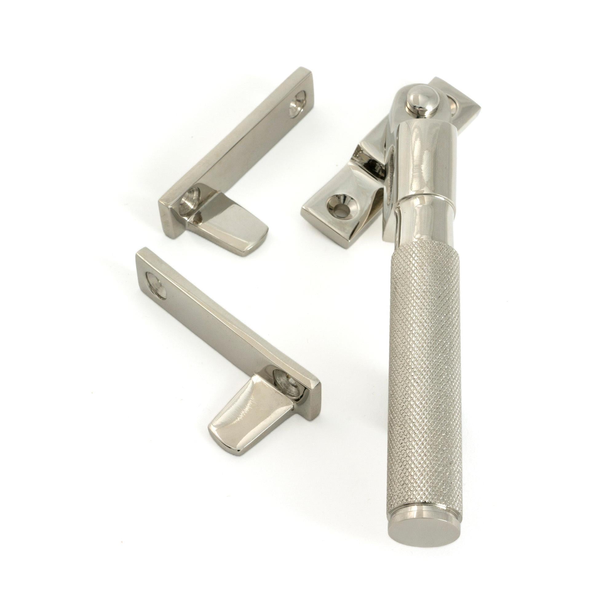 Polished Nickel Night-Vent Locking Brompton Fastener - Night-Vent Fasteners - From The Anvil - Yester Home