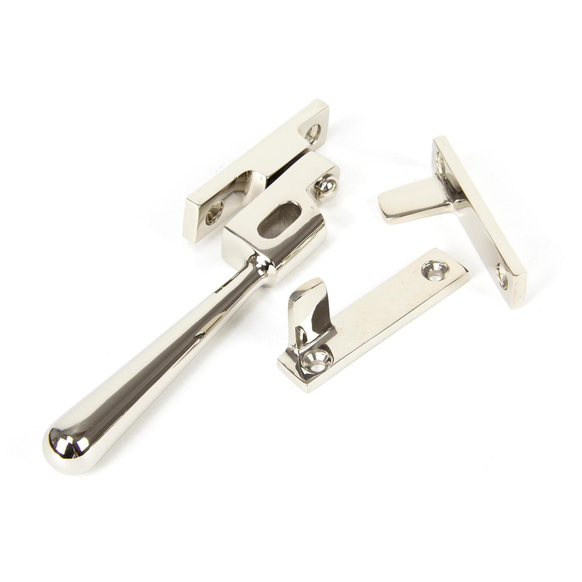 Polished Nickel Night-Vent Locking Newbury Fastener | From The Anvil - Night-Vent Fasteners - From The Anvil - Yester Home