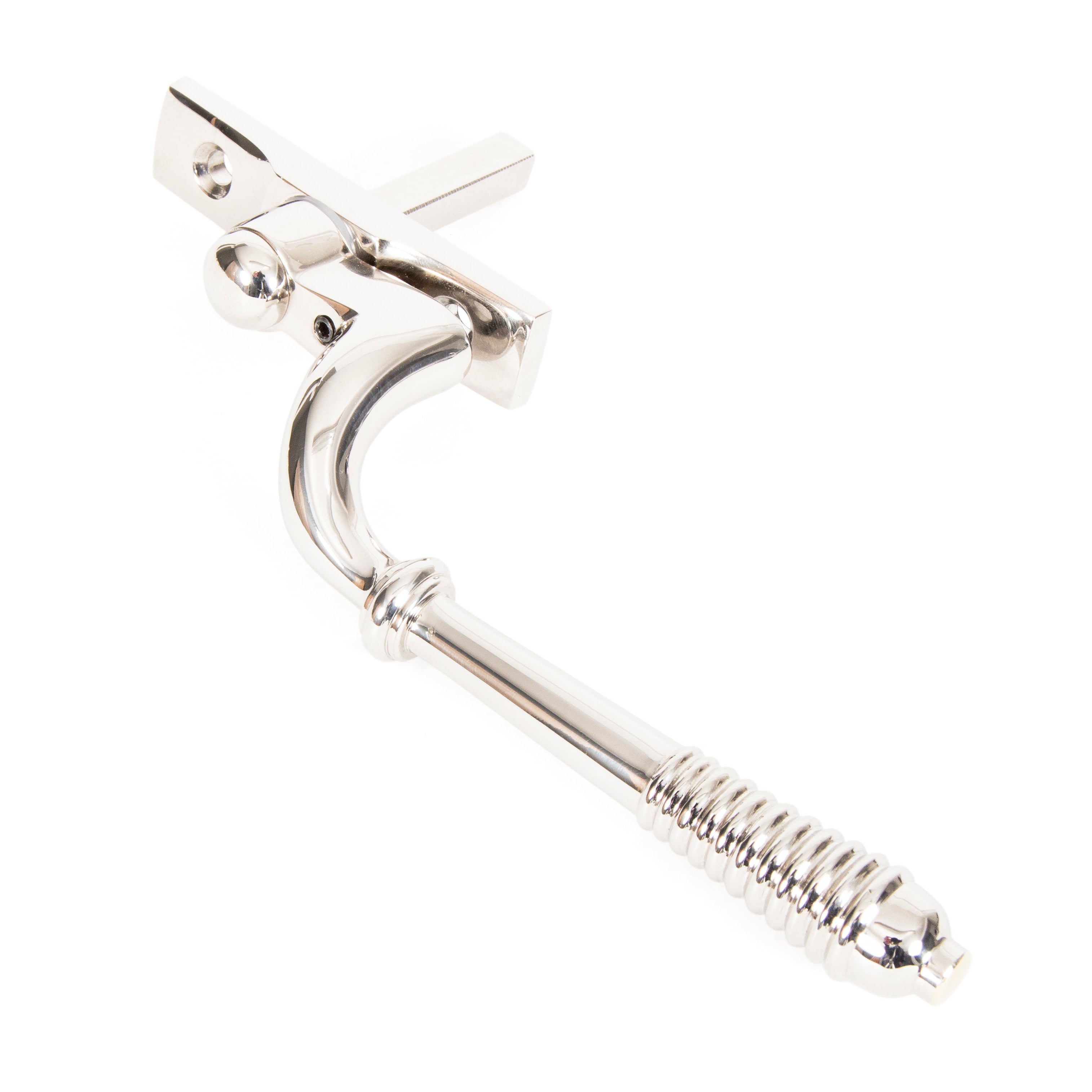 Polished Nickel Reeded Espag - LH | From The Anvil-Espag. Fasteners-Yester Home