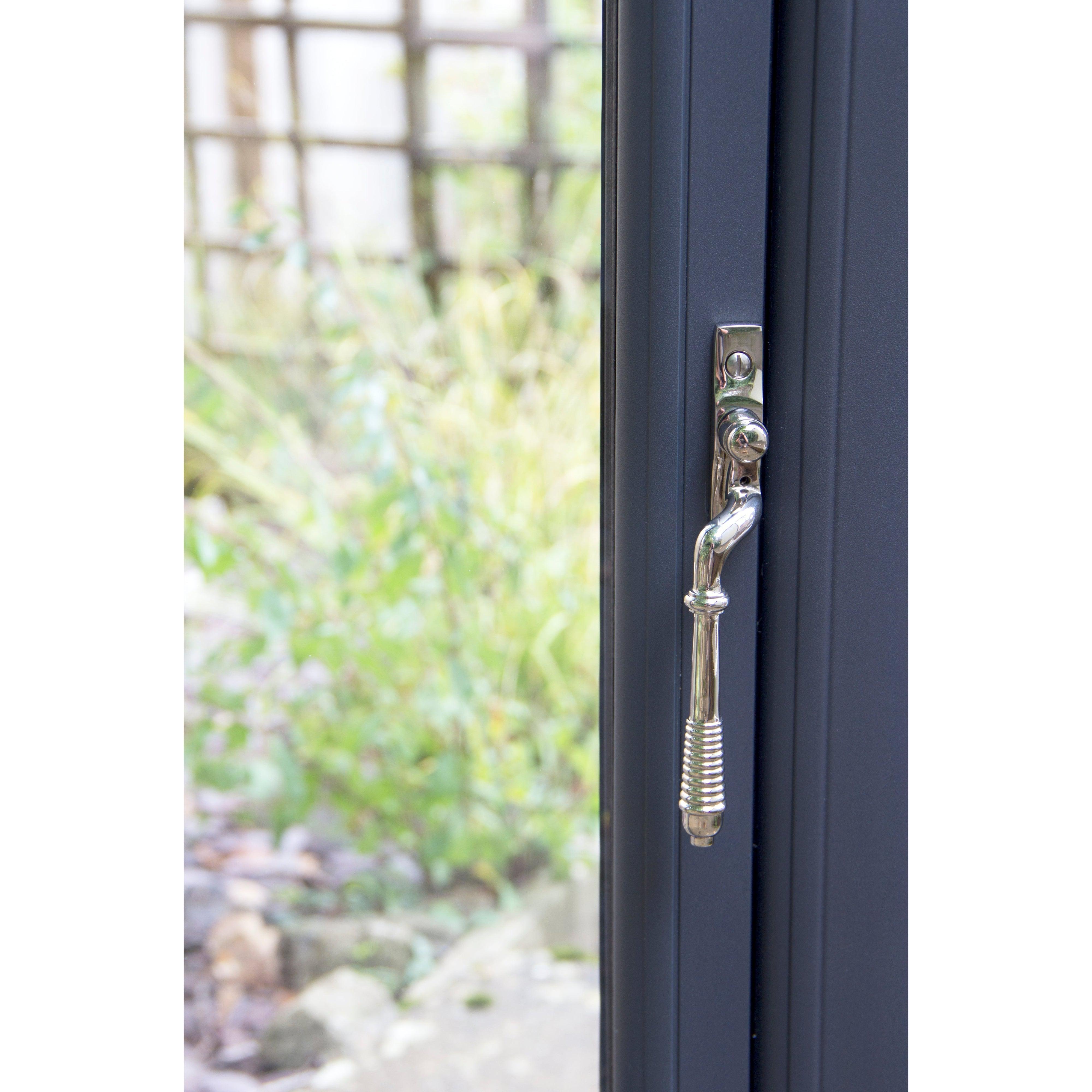 Polished Nickel Reeded Espag - LH | From The Anvil-Espag. Fasteners-Yester Home