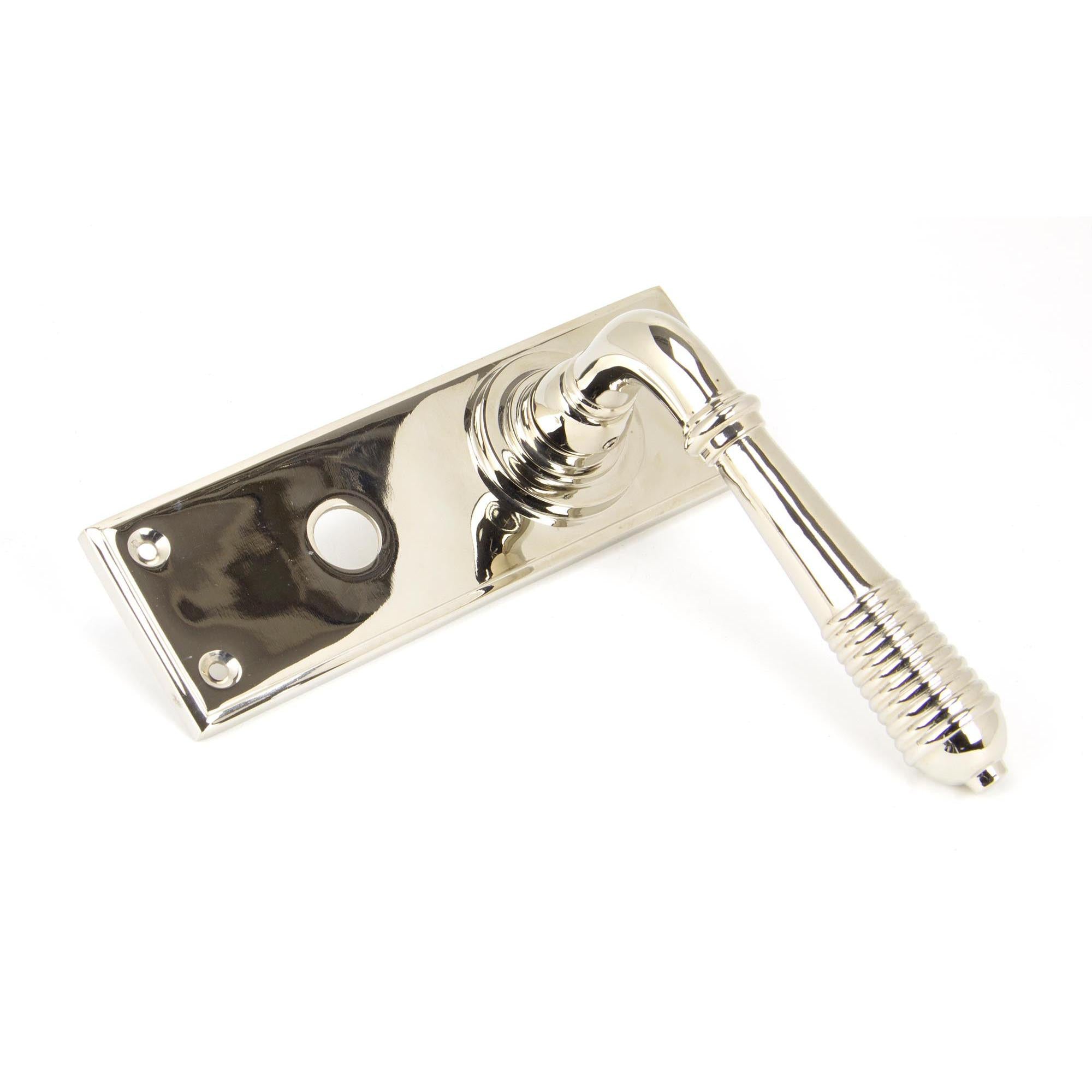 Polished Nickel Reeded Lever Bathroom Set | From The Anvil - Lever Bathroom - From The Anvil - Yester Home