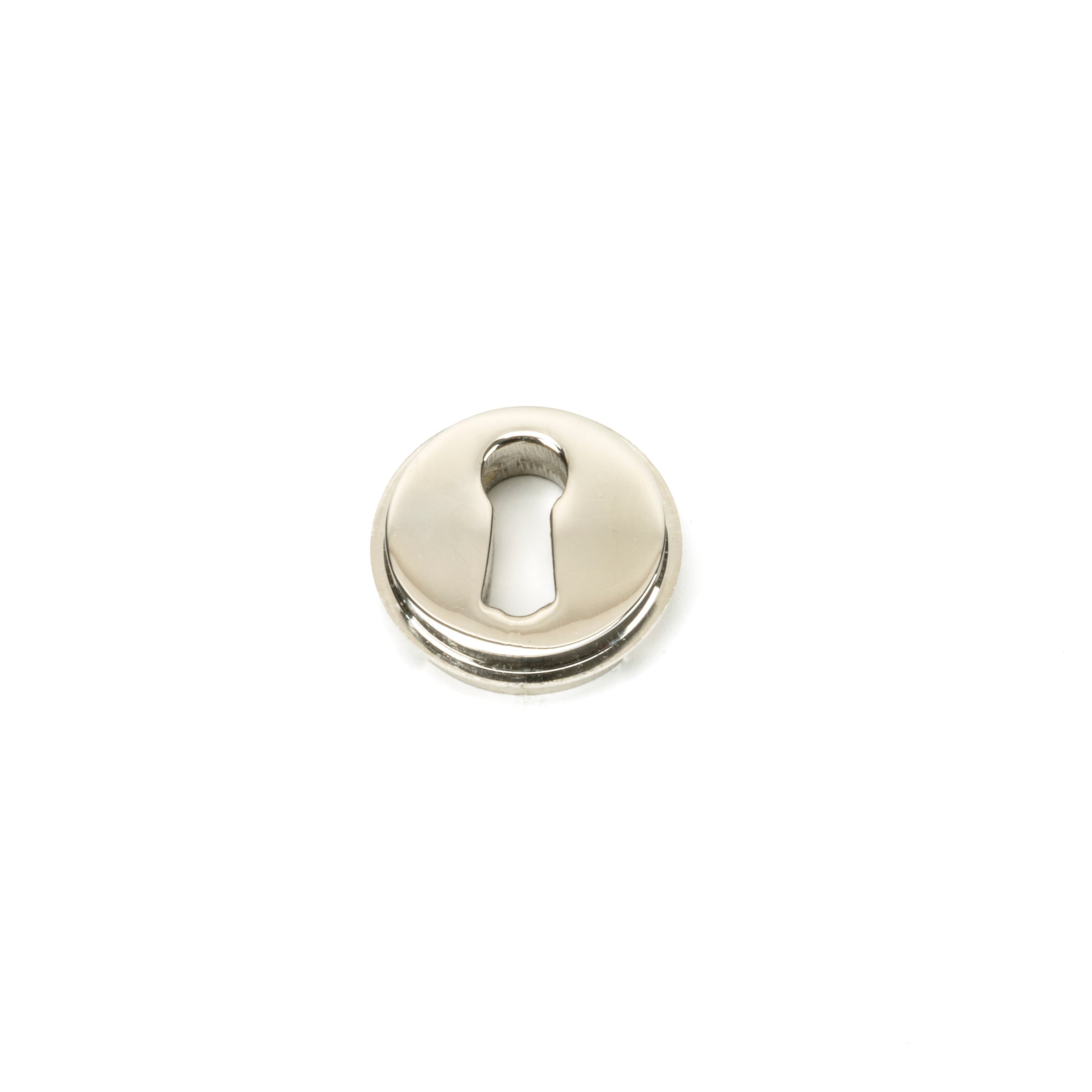 Polished Nickel Round Escutcheon (Plain) | From The Anvil-Escutcheons-Yester Home