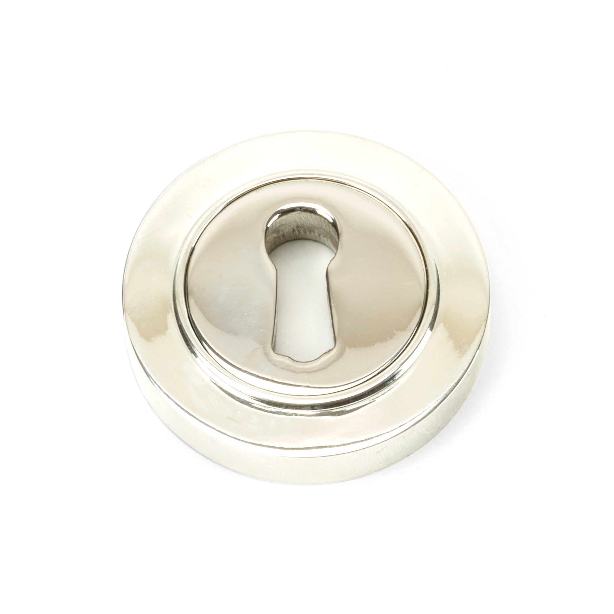 Polished Nickel Round Escutcheon (Plain) | From The Anvil-Escutcheons-Yester Home