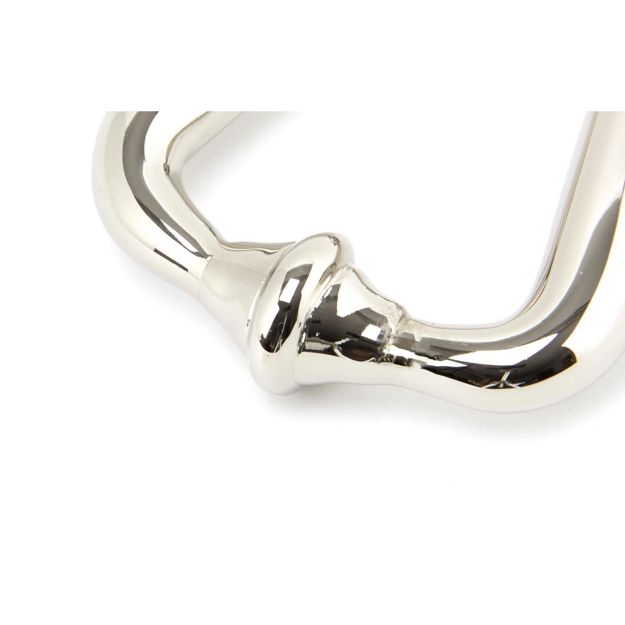 Polished Nickel Slimline Art Deco Door Knocker | From The Anvil - Bolt-Through Door Knockers - From The Anvil - Yester Home