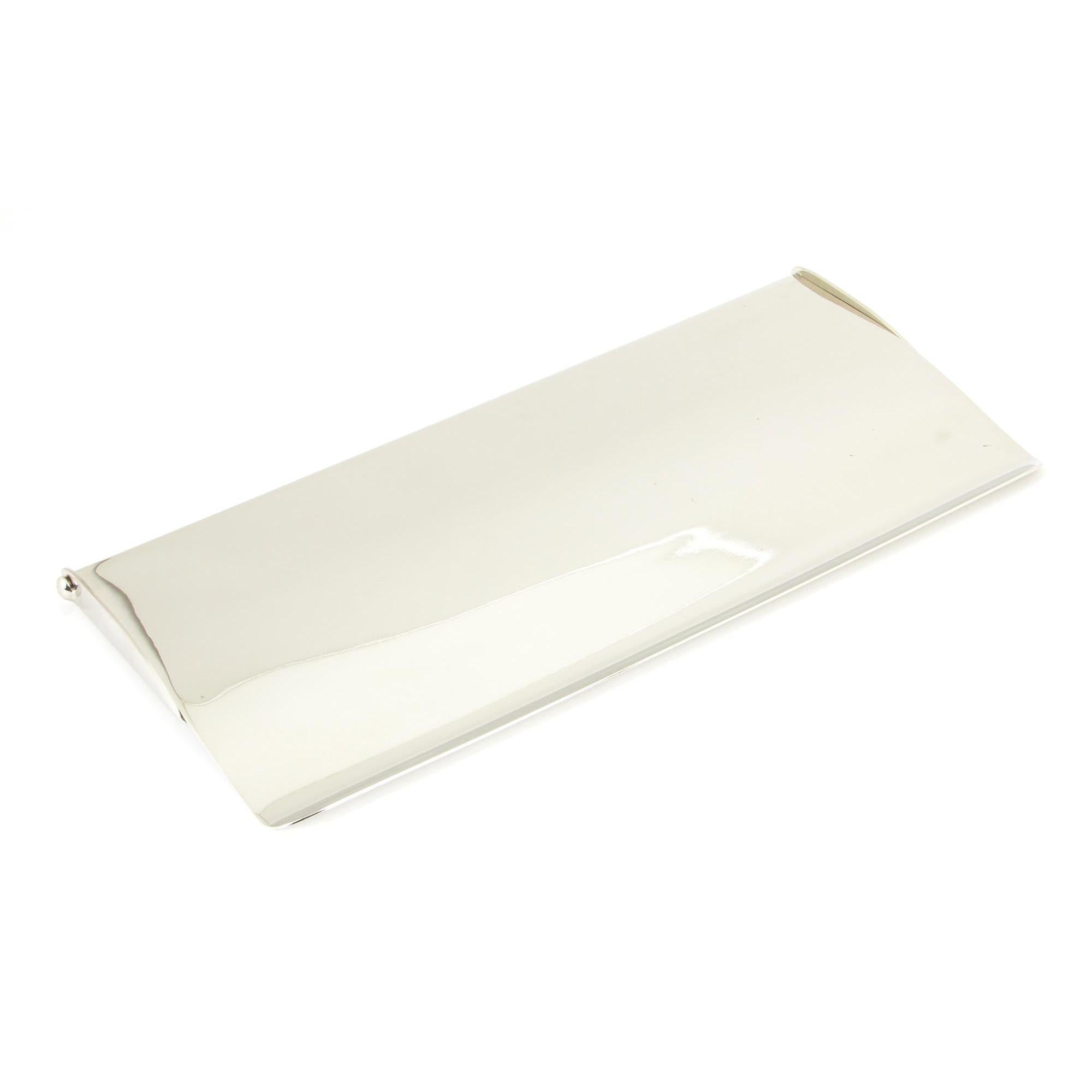 Polished Nickel Small Letter Plate Cover | From The Anvil - Letter Plate Covers - From The Anvil - Yester Home