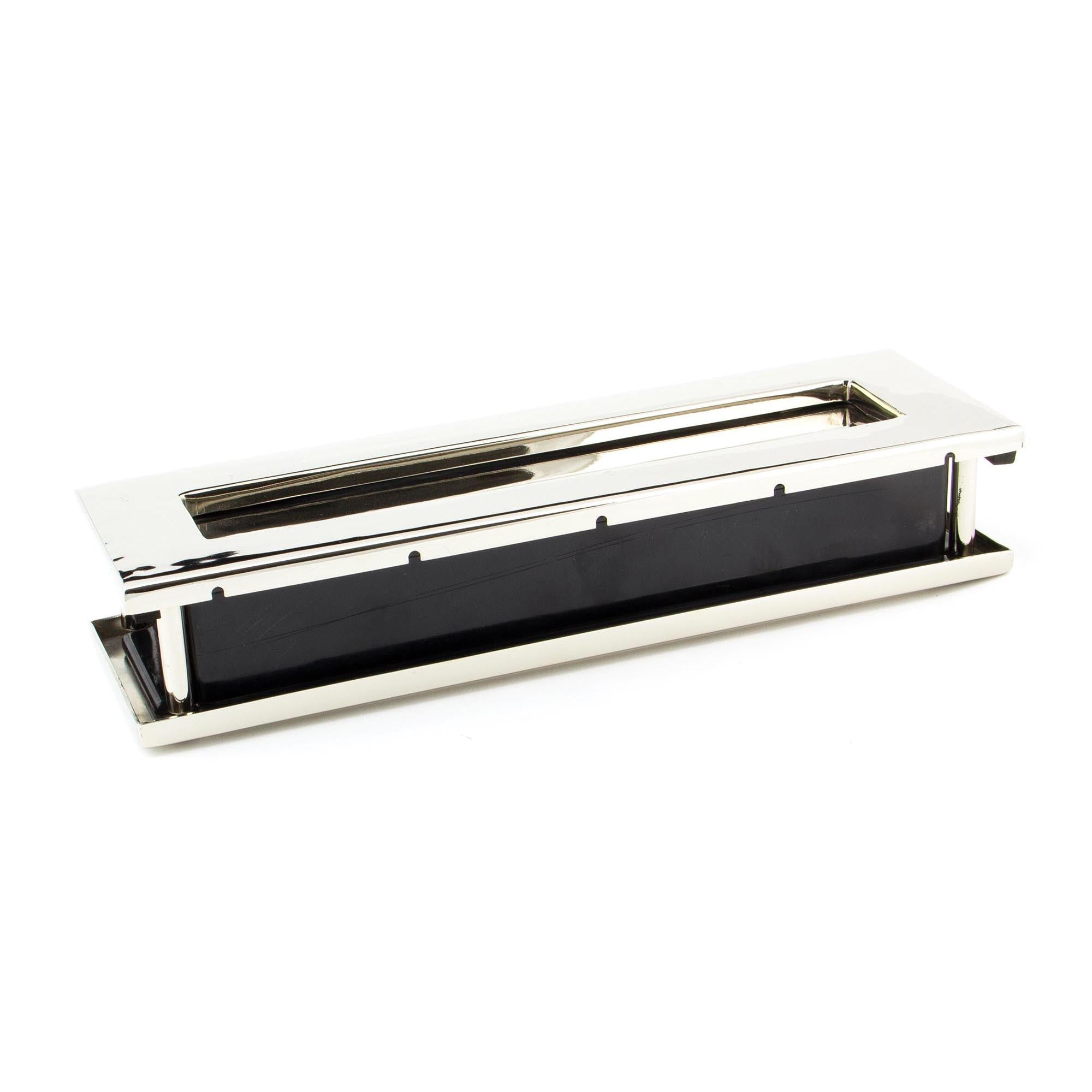 Polished Nickel Traditional Letterbox | From The Anvil - Letterbox - From The Anvil - Yester Home