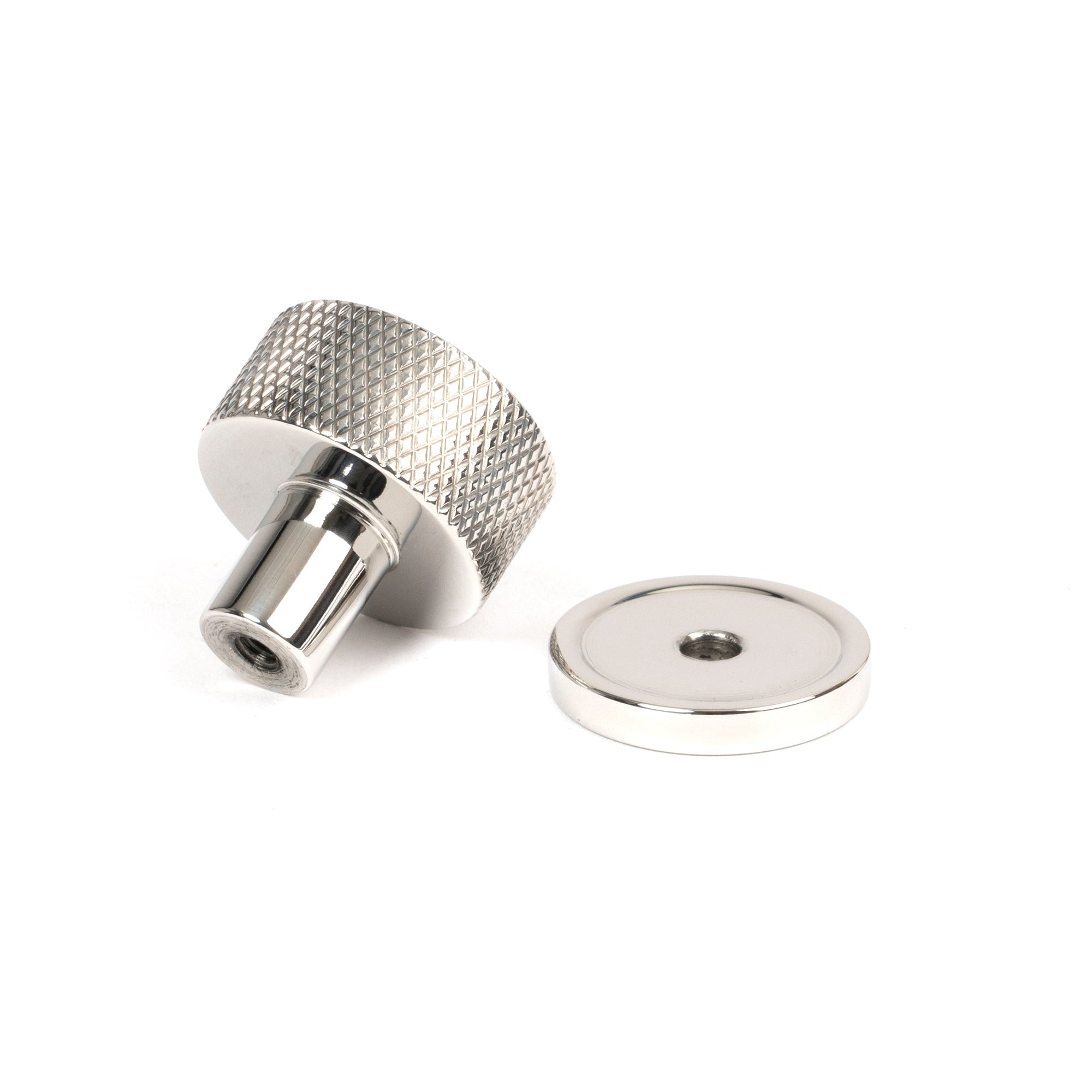 Polished SS (304) Brompton Cabinet Knob - 25mm (Plain) | From The Anvil-Cabinet Knobs-Yester Home