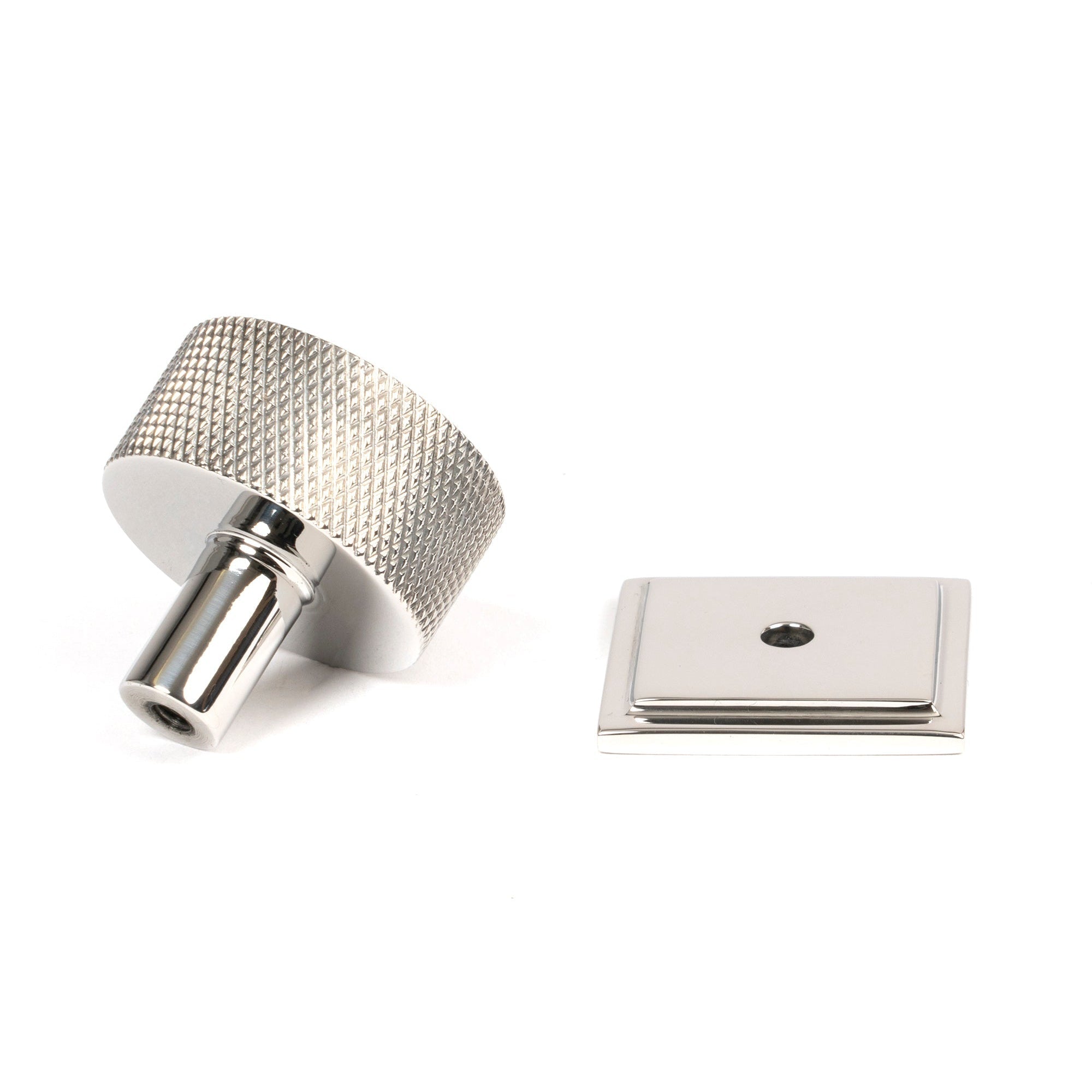 Polished SS (304) Brompton Cabinet Knob - 32mm (Square) | From The Anvil-Cabinet Knobs-Yester Home