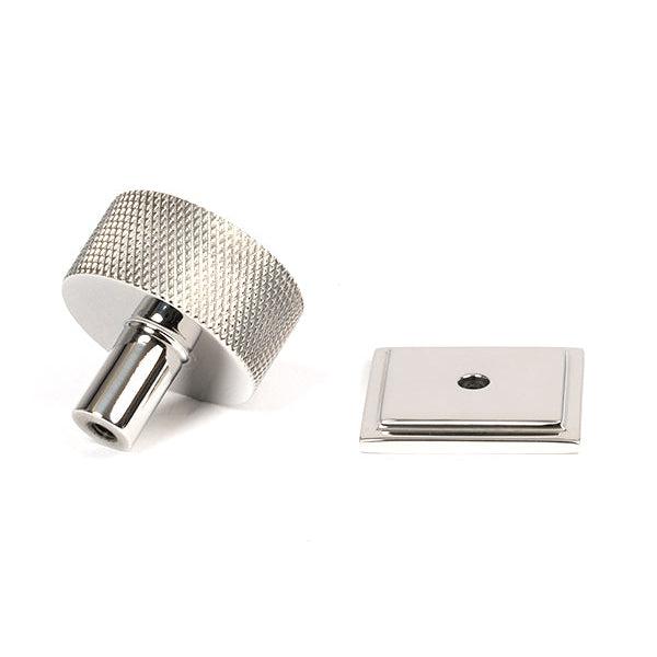 Polished SS (304) Brompton Cabinet Knob - 32mm (Square) | From The Anvil-Cabinet Knobs-Yester Home