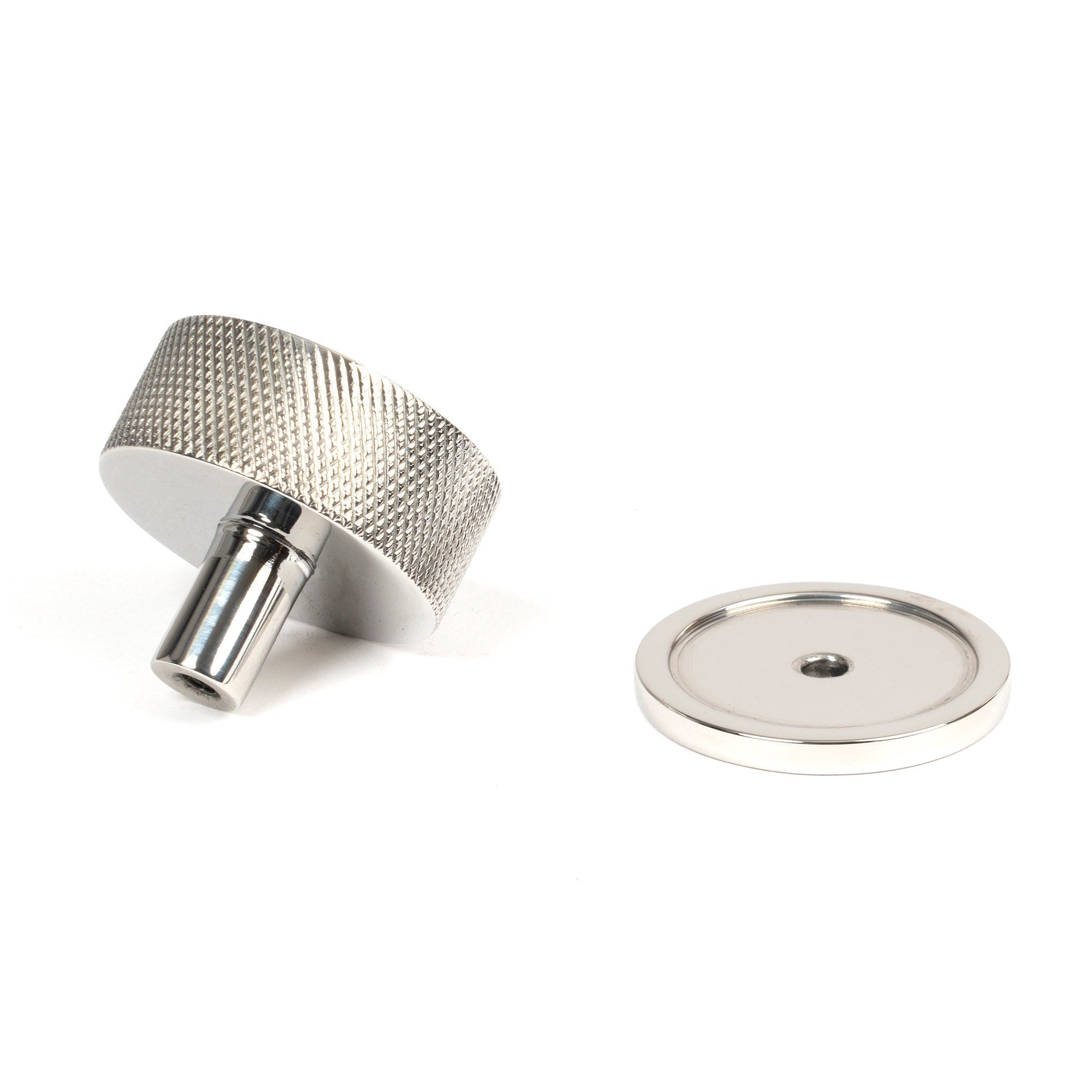 Polished SS (304) Brompton Cabinet Knob - 38mm (Plain) | From The Anvil-Cabinet Knobs-Yester Home