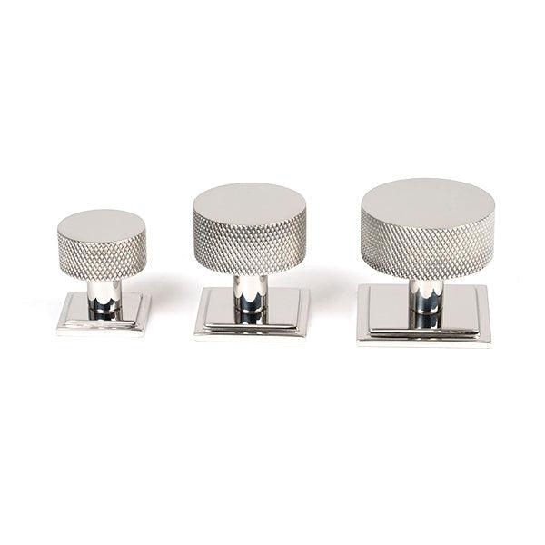 Polished SS (304) Brompton Cabinet Knob - 38mm (Square) | From The Anvil-Cabinet Knobs-Yester Home