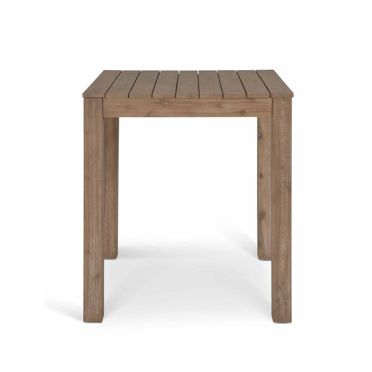 Porthallow Square Bar Table | Natural-Outdoor Bar Tables & Sets-Yester Home