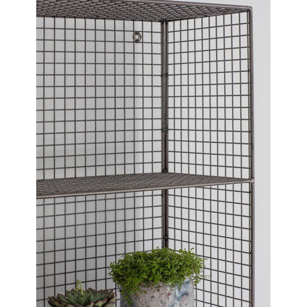 Portobello Shelving Unit, Large - Mesh-Bookcases & Shelving-Yester Home