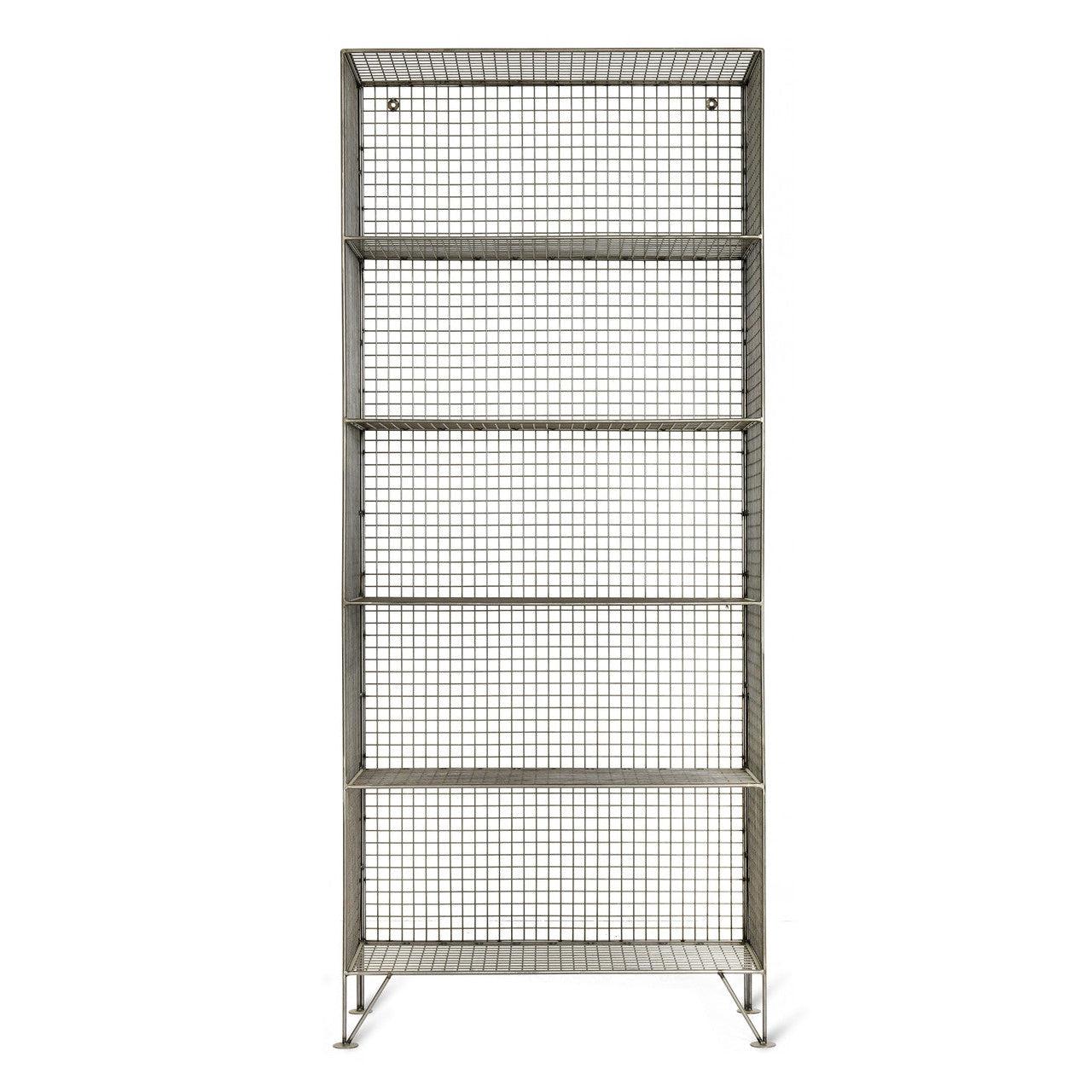 Portobello Shelving Unit, Large - Mesh-Bookcases & Shelving-Yester Home