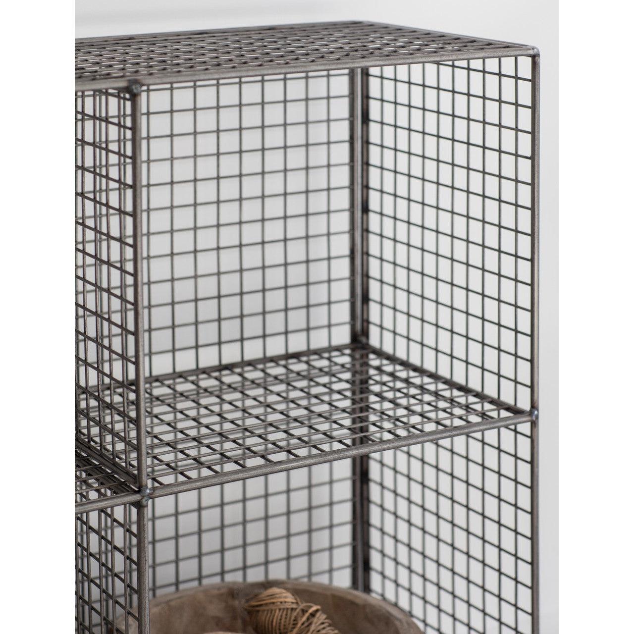 Portobello Shelving Unit, Small - Mesh-Bookcases & Shelving-Yester Home