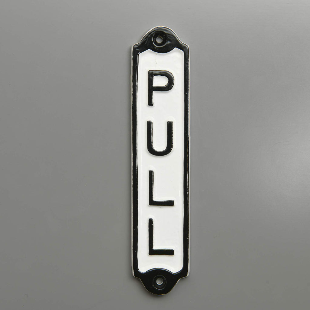 Push & Pull Door Signs | White-Informative Signs-Yester Home