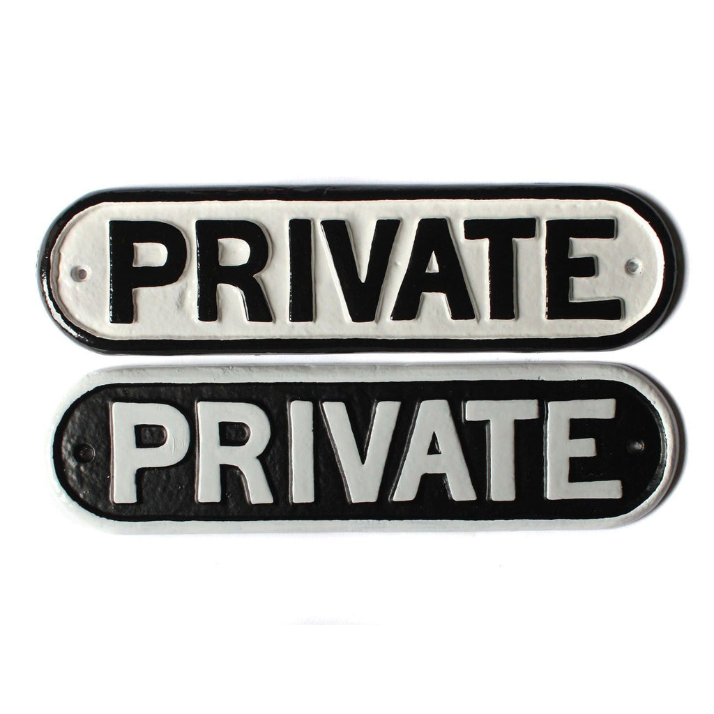 Railway Style Private Sign-Informative Signs-Yester Home
