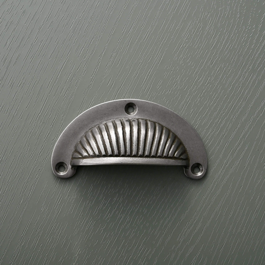 Reeded Cup Pull & Cabinet Knobs | Iron - Cabinet Handles - Yester Home - Yester Home