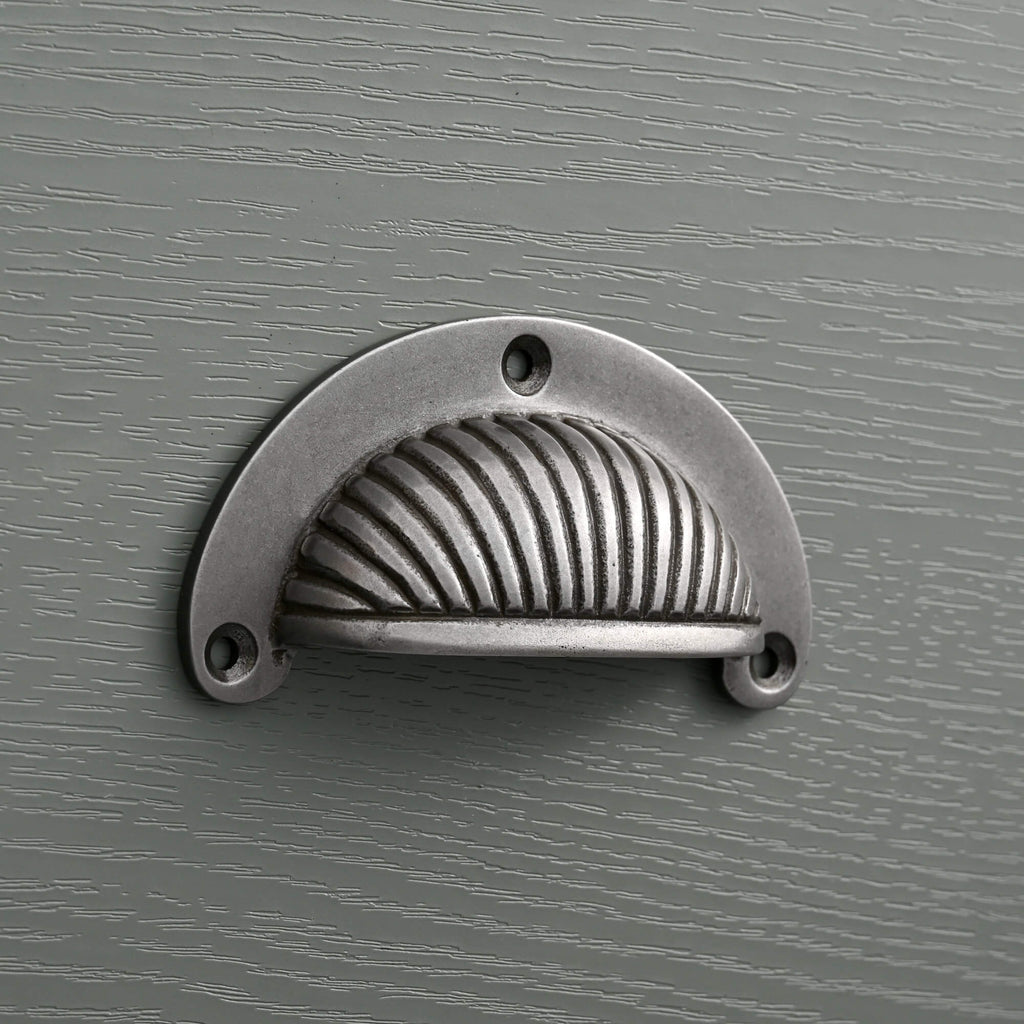 Reeded Cup Pull & Cabinet Knobs | Iron - Cabinet Handles - Yester Home - Yester Home