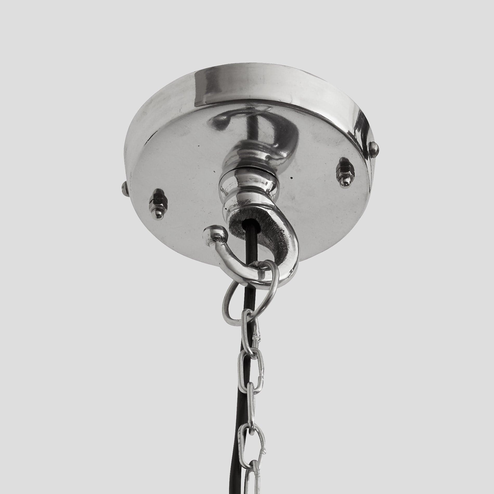 Retro Large Pendant - 17 Inch - Black-Ceiling Lights-Yester Home