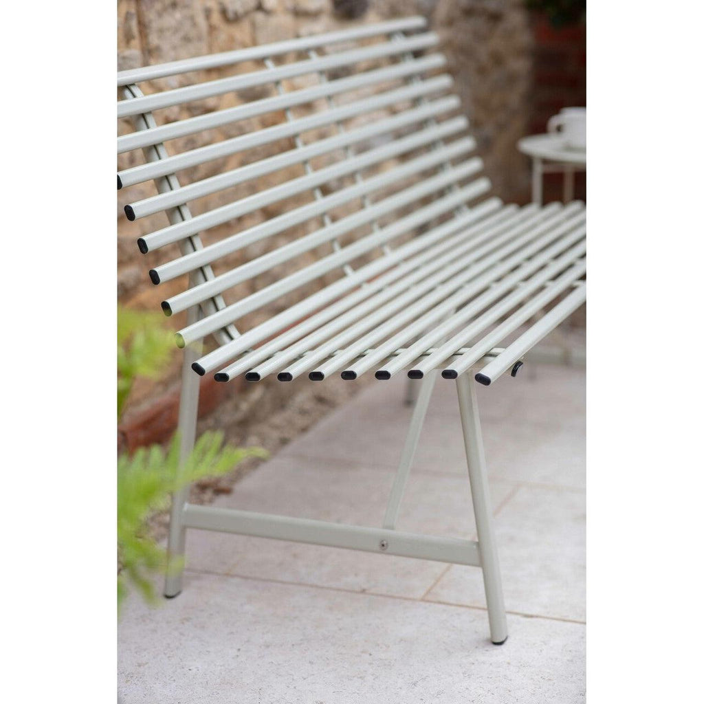 Richmond Bench in Clay - Steel-Outdoor Chairs & Loungers-Yester Home