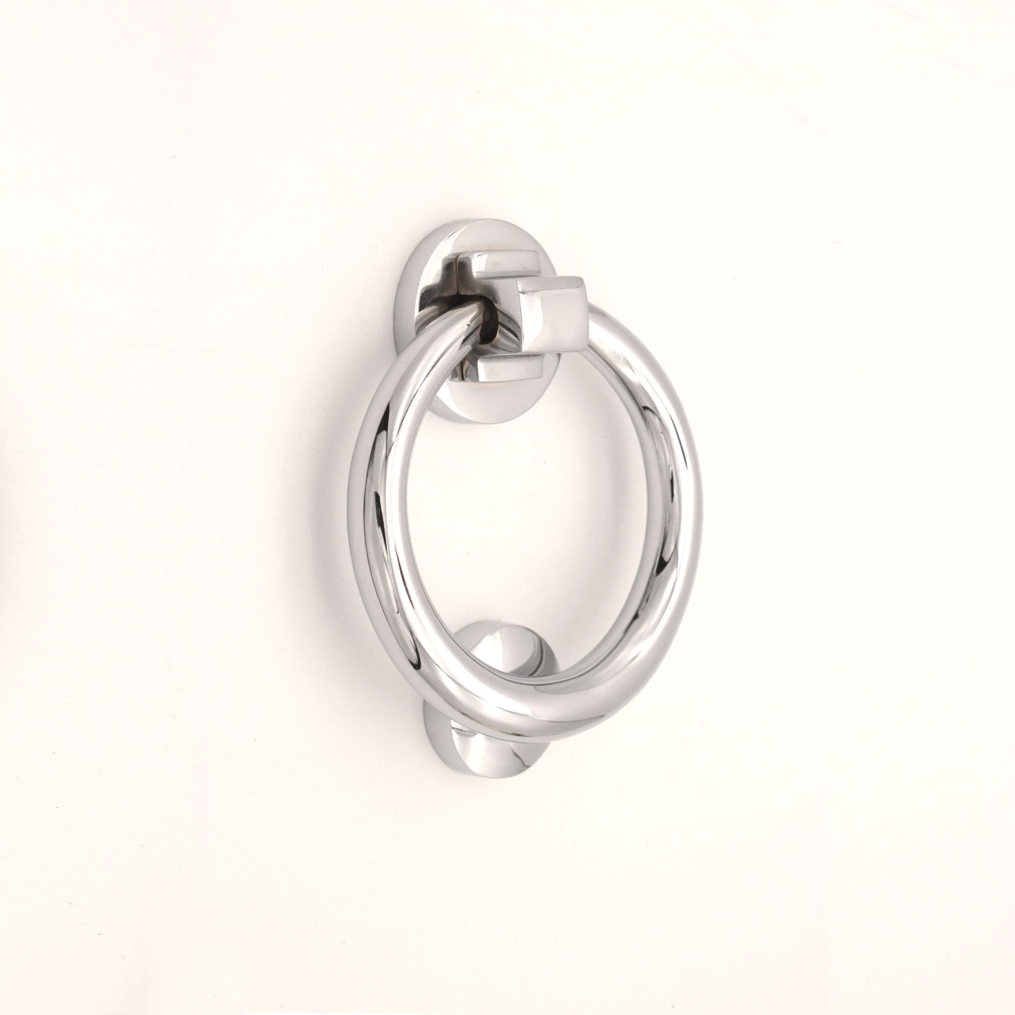Ring Door Knocker 110mm Polished Chrome-Door Knockers-Yester Home
