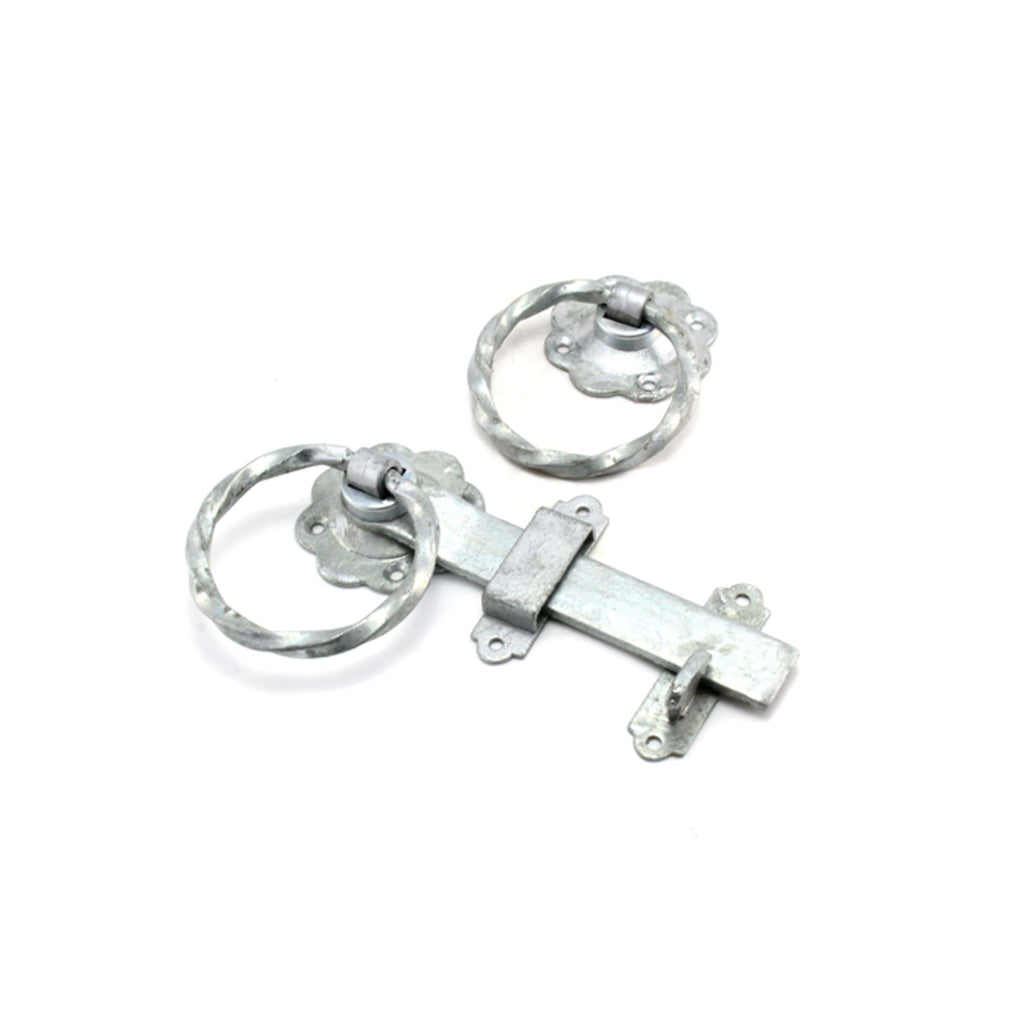 Ring Gate Latch - Twisted Zinc-Latches & Bolts-Yester Home