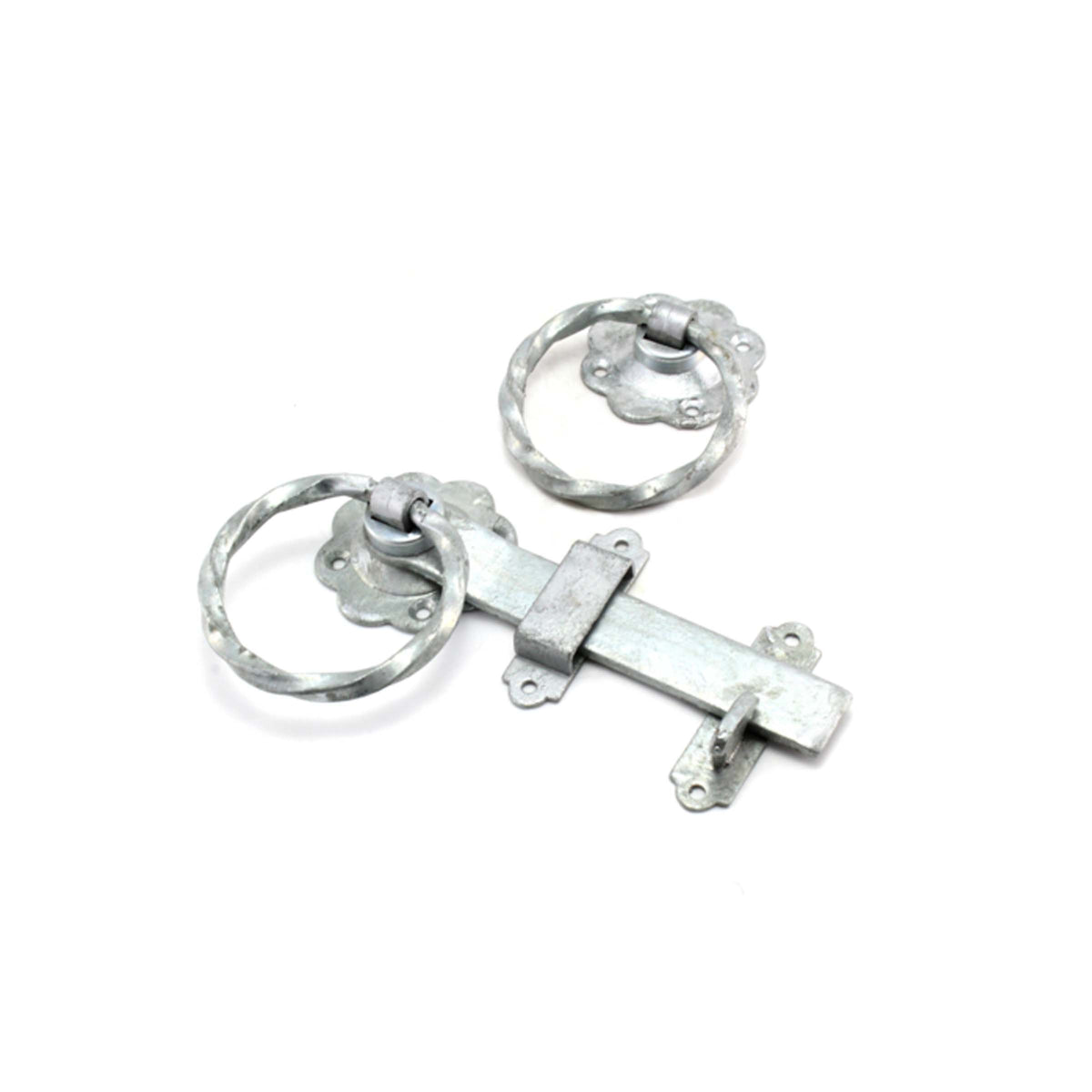 Ring Gate Latch Twisted Zinc Yester Home