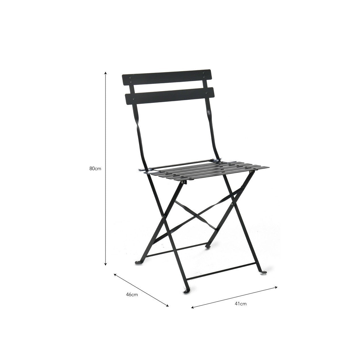 Rive Driote Bistro Chairs | Set of 2 | Carbon - Bistro Furniture & Sets - Garden Trading - Yester Home