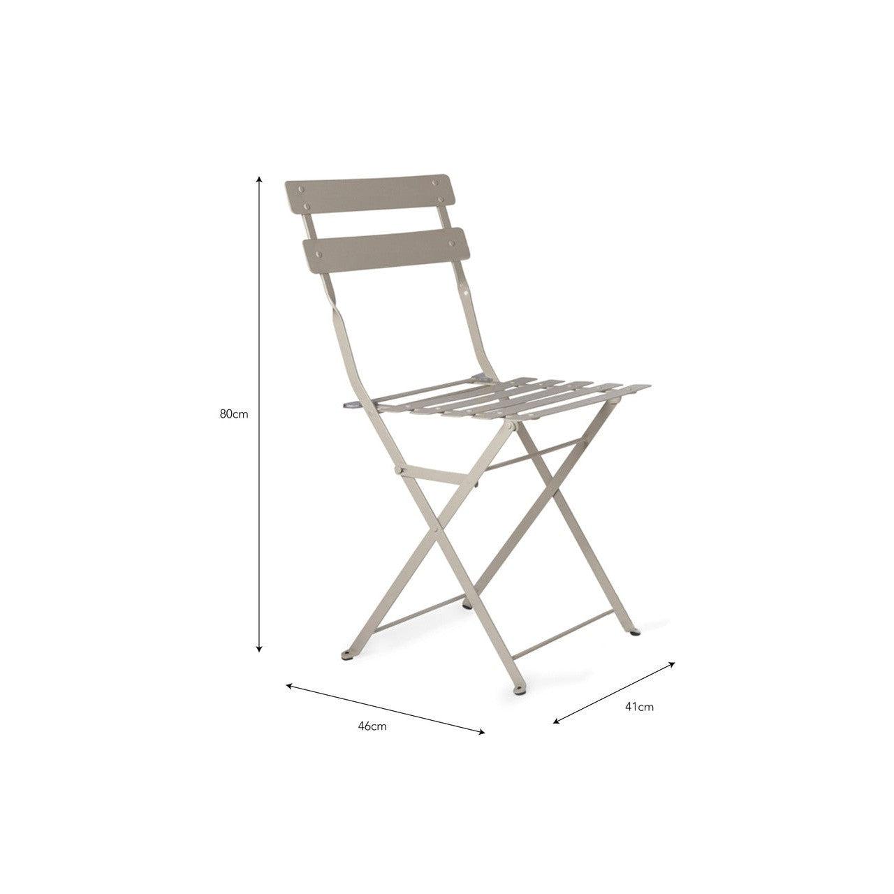 Rive Driote Bistro Chairs | Set of 2 | Clay - Bistro Furniture & Sets - Garden Trading - Yester Home