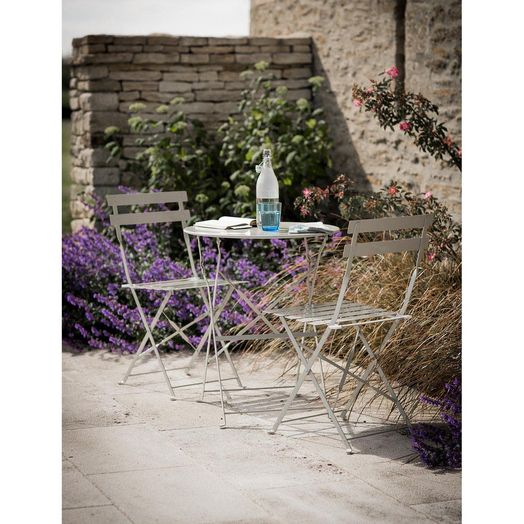 Rive Droite Bistro Set, Small in Clay - Steel-Bistro Furniture & Sets-Yester Home
