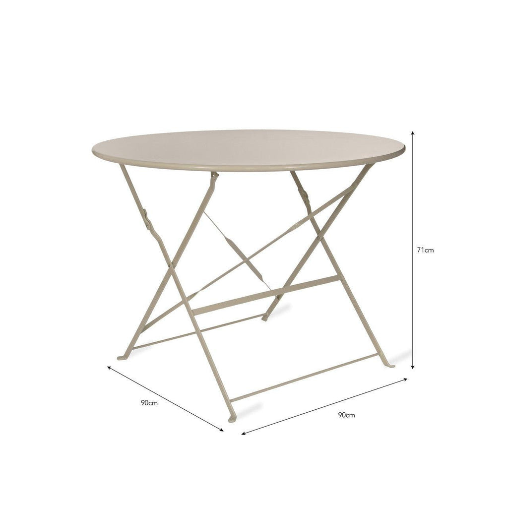 Rive Droite Bistro Table, Large in Clay-Bistro Furniture & Sets-Yester Home
