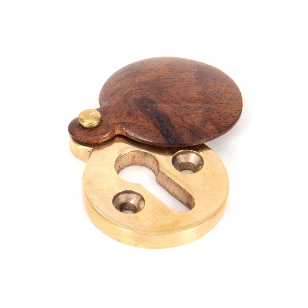 Rosewood 30mm Round Escutcheon | From The Anvil-Escutcheons-Yester Home