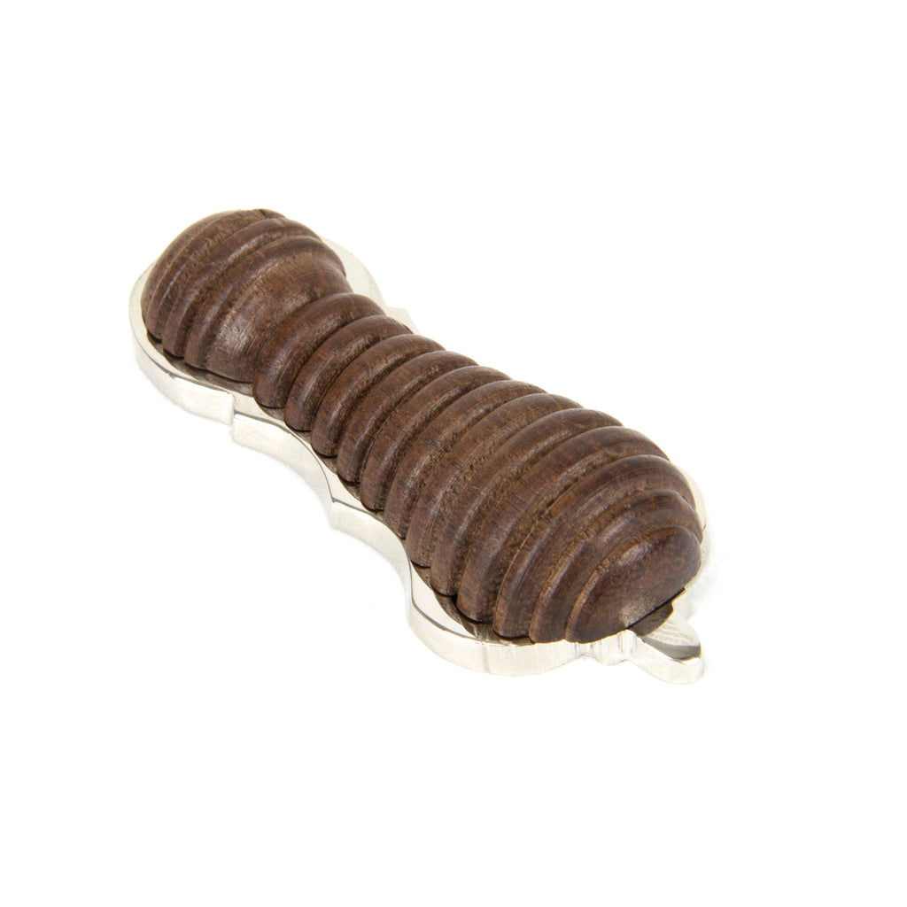Rosewood & Polished Nickel Beehive Escutcheon | From The Anvil-Escutcheons-Yester Home