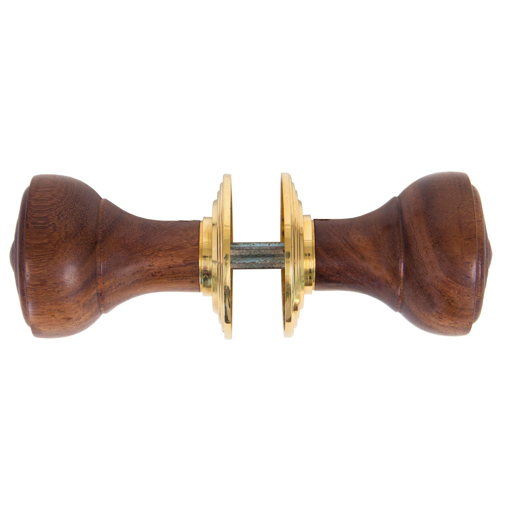 Rosewood Ringed Mortice/Rim Knob Set | From The Anvil - Mortice Knobs - From The Anvil - Yester Home
