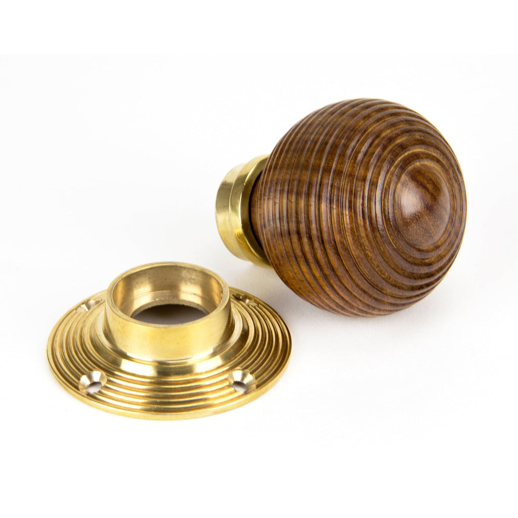 Rosewood and PB Cottage Mortice/Rim Knob Set - Small | From The Anvil-Mortice Knobs-Yester Home