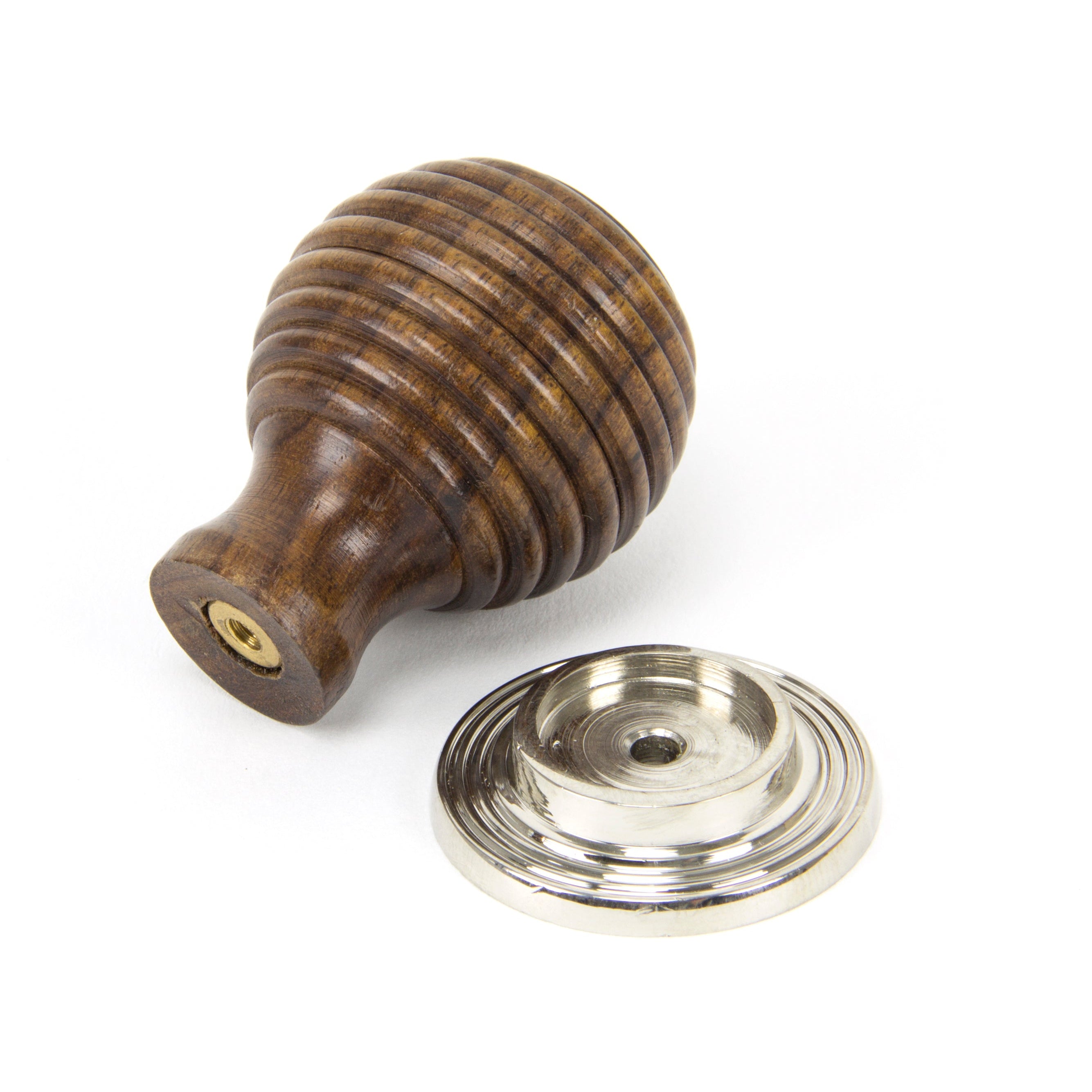 Rosewood and PN Beehive Cabinet Knob 38mm | From The Anvil-Cabinet Knobs-Yester Home