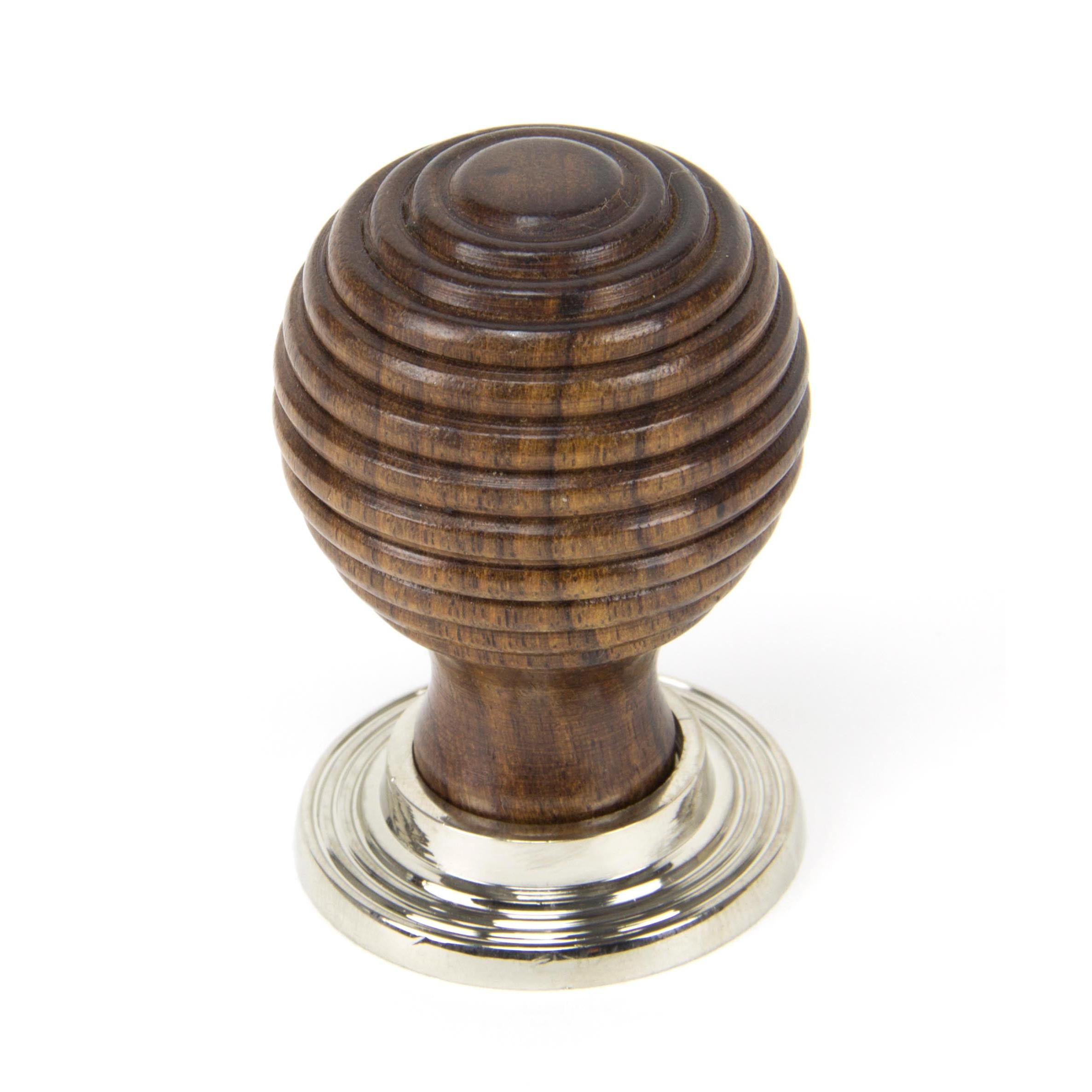 Rosewood and PN Beehive Cabinet Knob 38mm | From The Anvil - Cabinet Knobs - From The Anvil - Yester Home