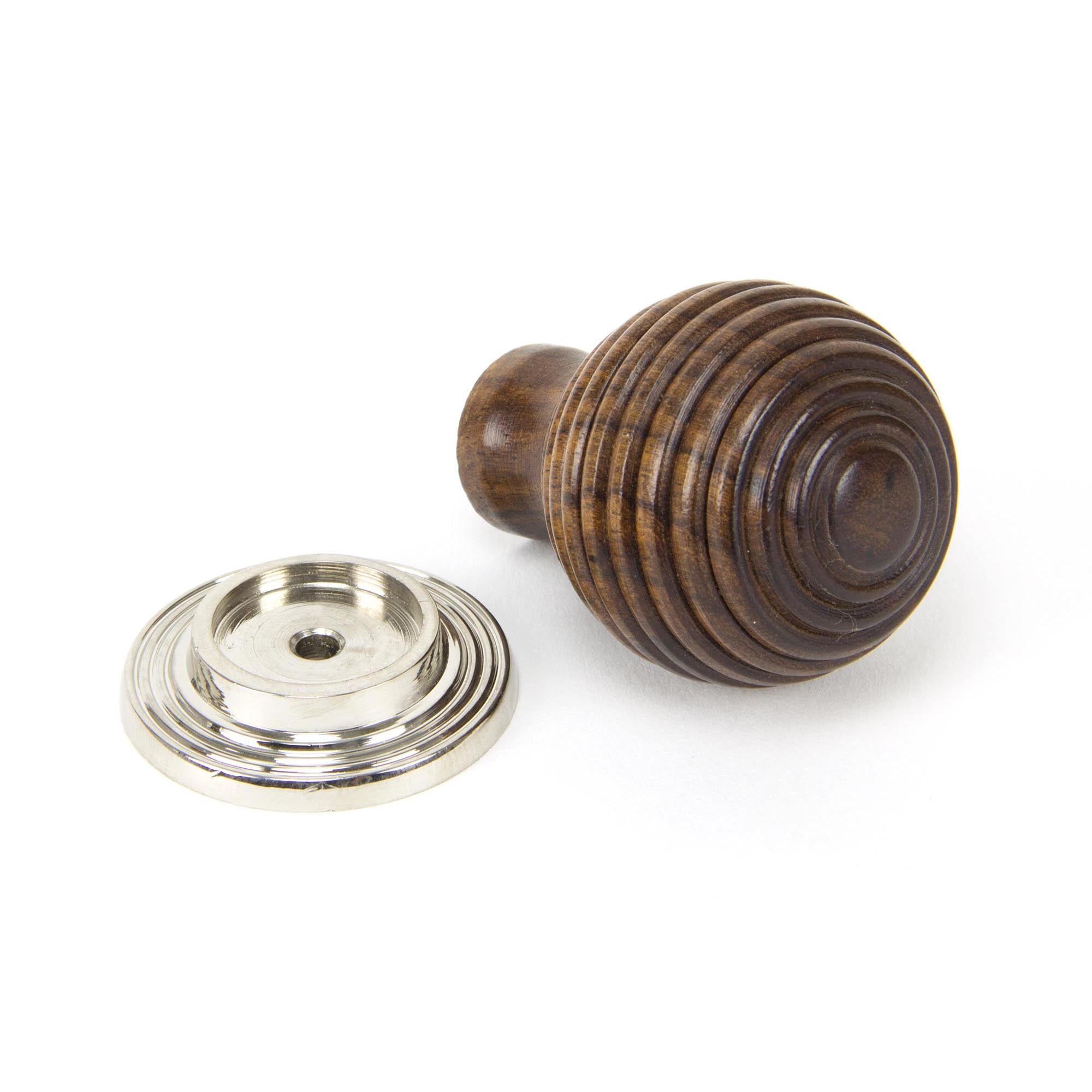 Rosewood and PN Beehive Cabinet Knob 38mm | From The Anvil - Cabinet Knobs - From The Anvil - Yester Home
