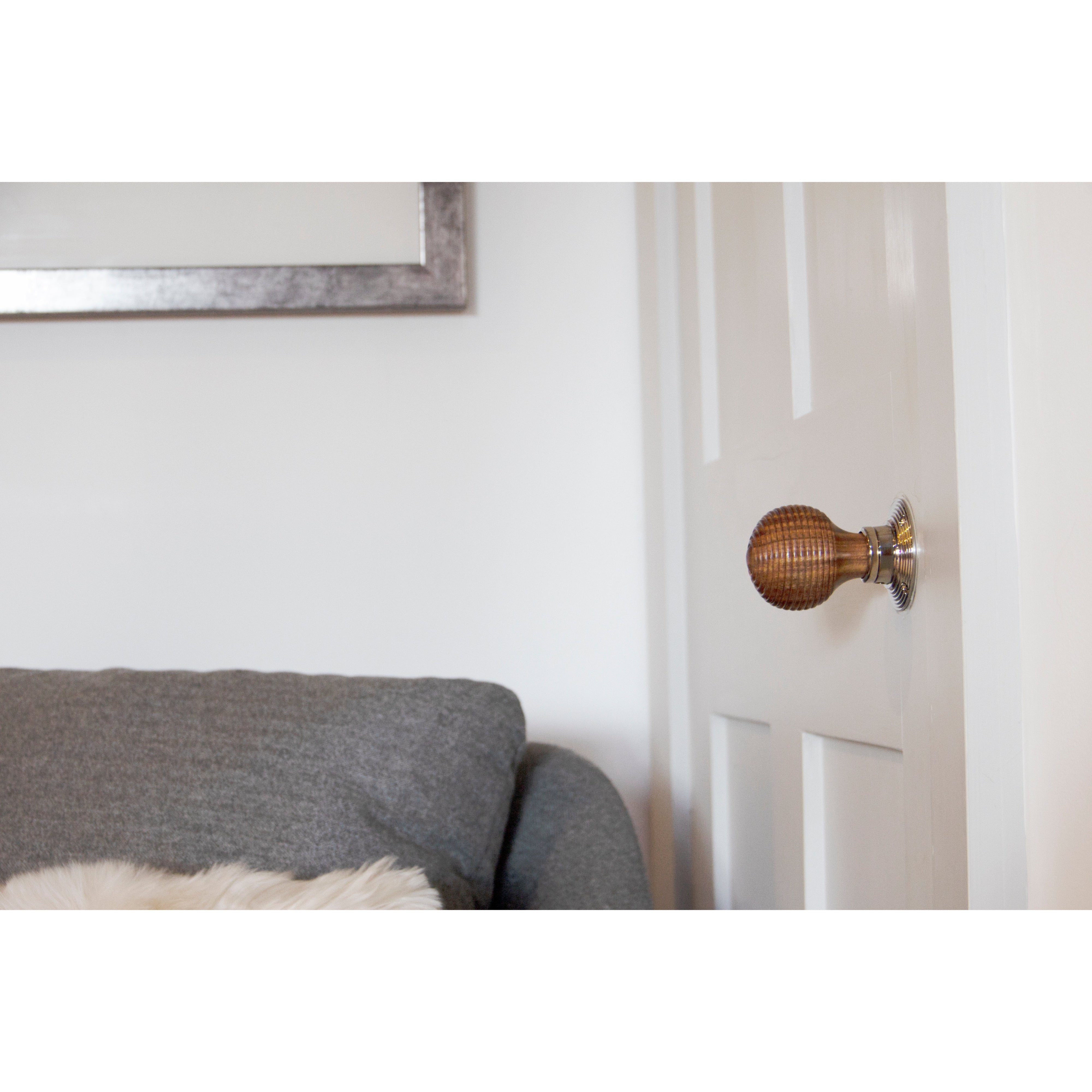 Rosewood and PN Beehive Mortice/Rim Knob Set | From The Anvil-Mortice Knobs-Yester Home
