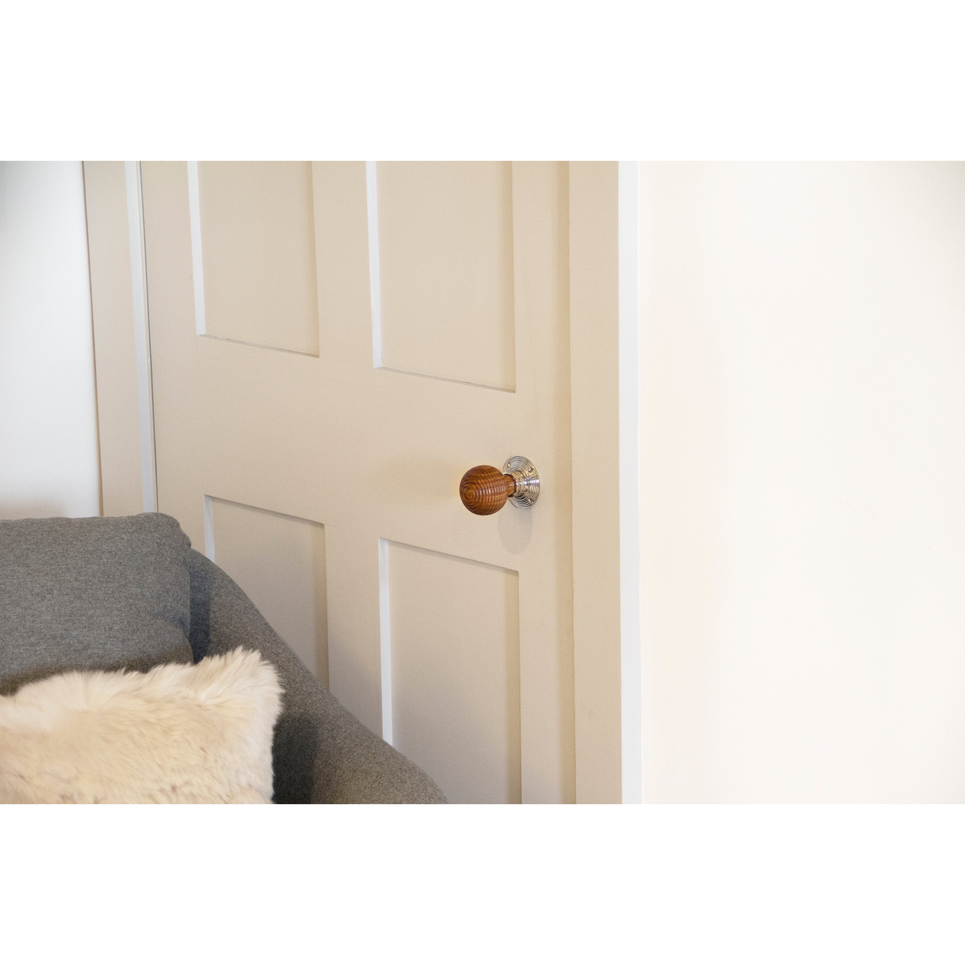 Rosewood and PN Beehive Mortice/Rim Knob Set | From The Anvil-Mortice Knobs-Yester Home