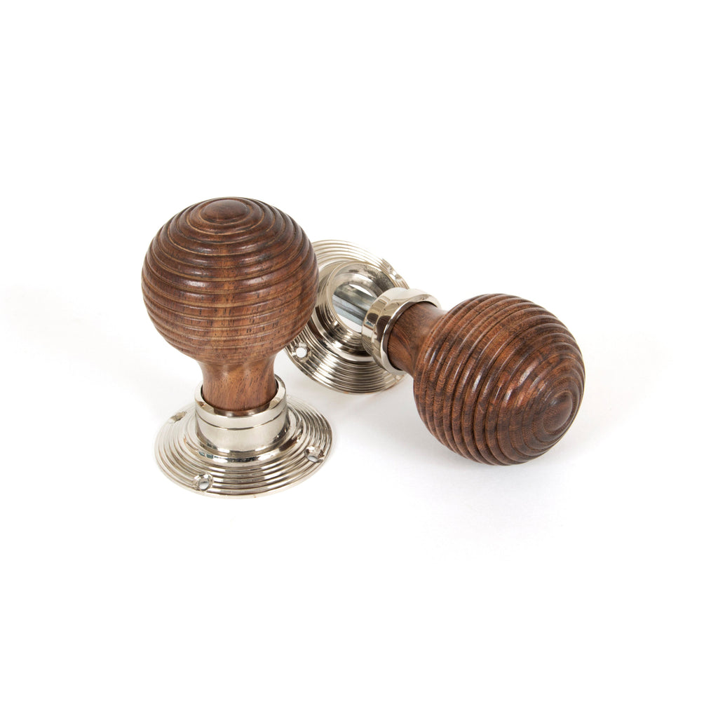 Rosewood and PN Beehive Mortice/Rim Knob Set | From The Anvil-Mortice Knobs-Yester Home