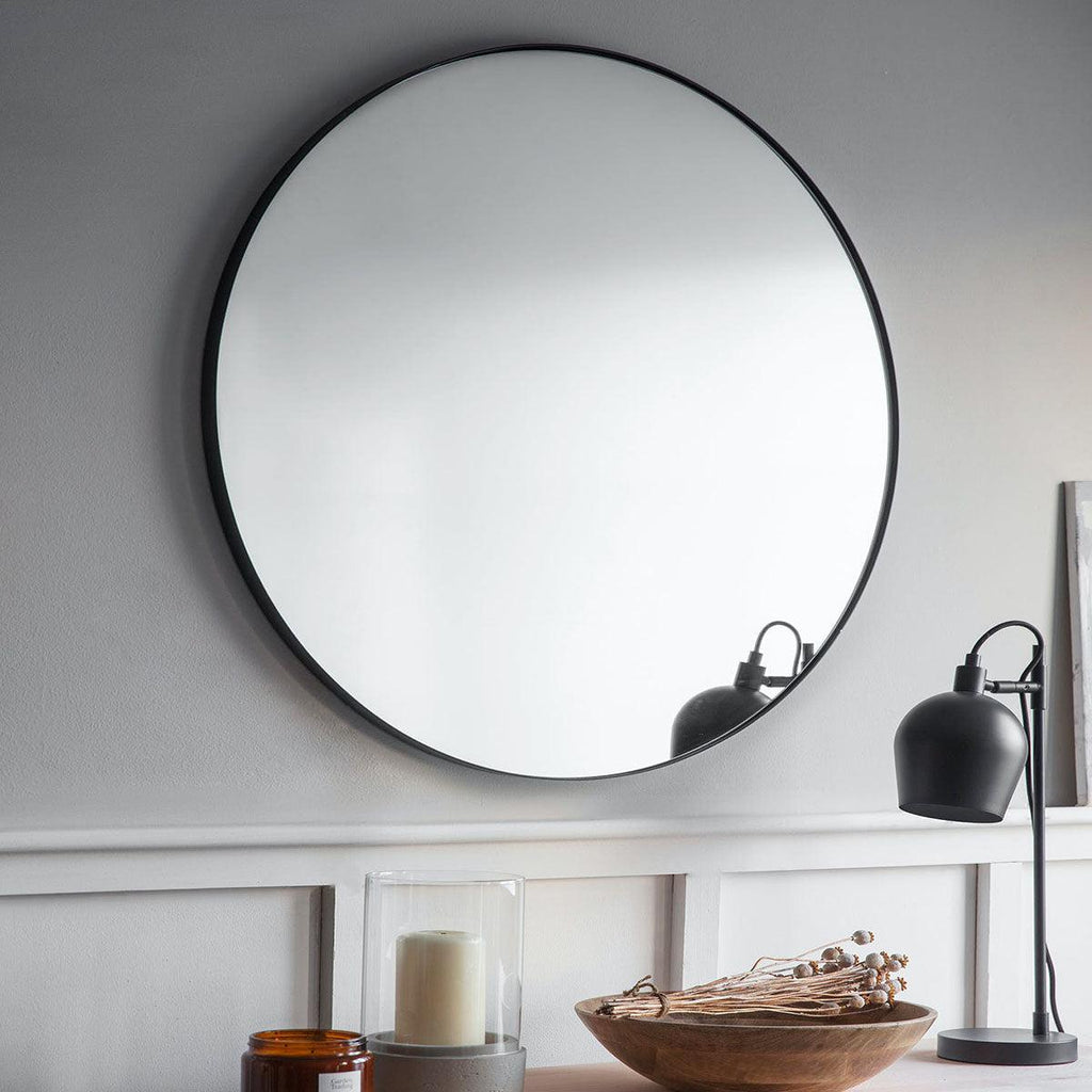 Round Steel Mirror - Various Sizes-Mirrors-Yester Home