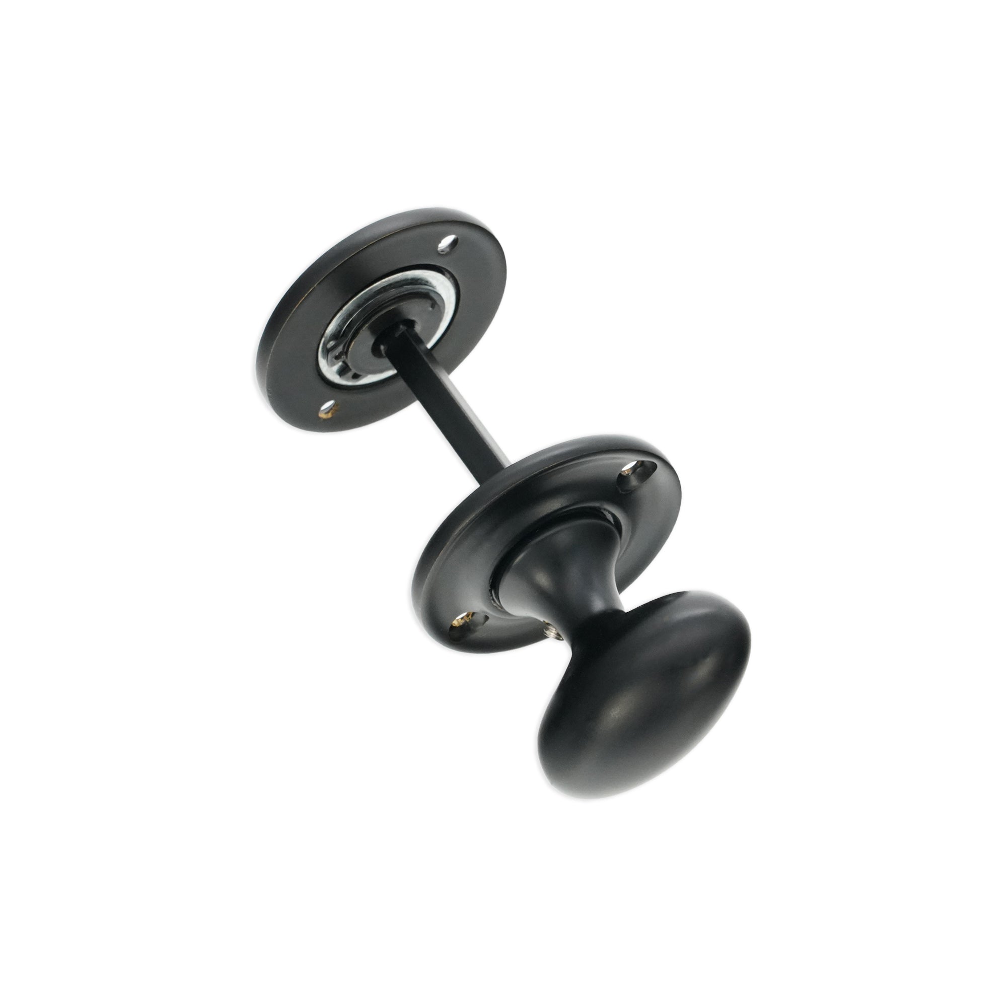 Slimline Turn & Release Matt Black - Thumbturn - Spira Brass - Yester Home