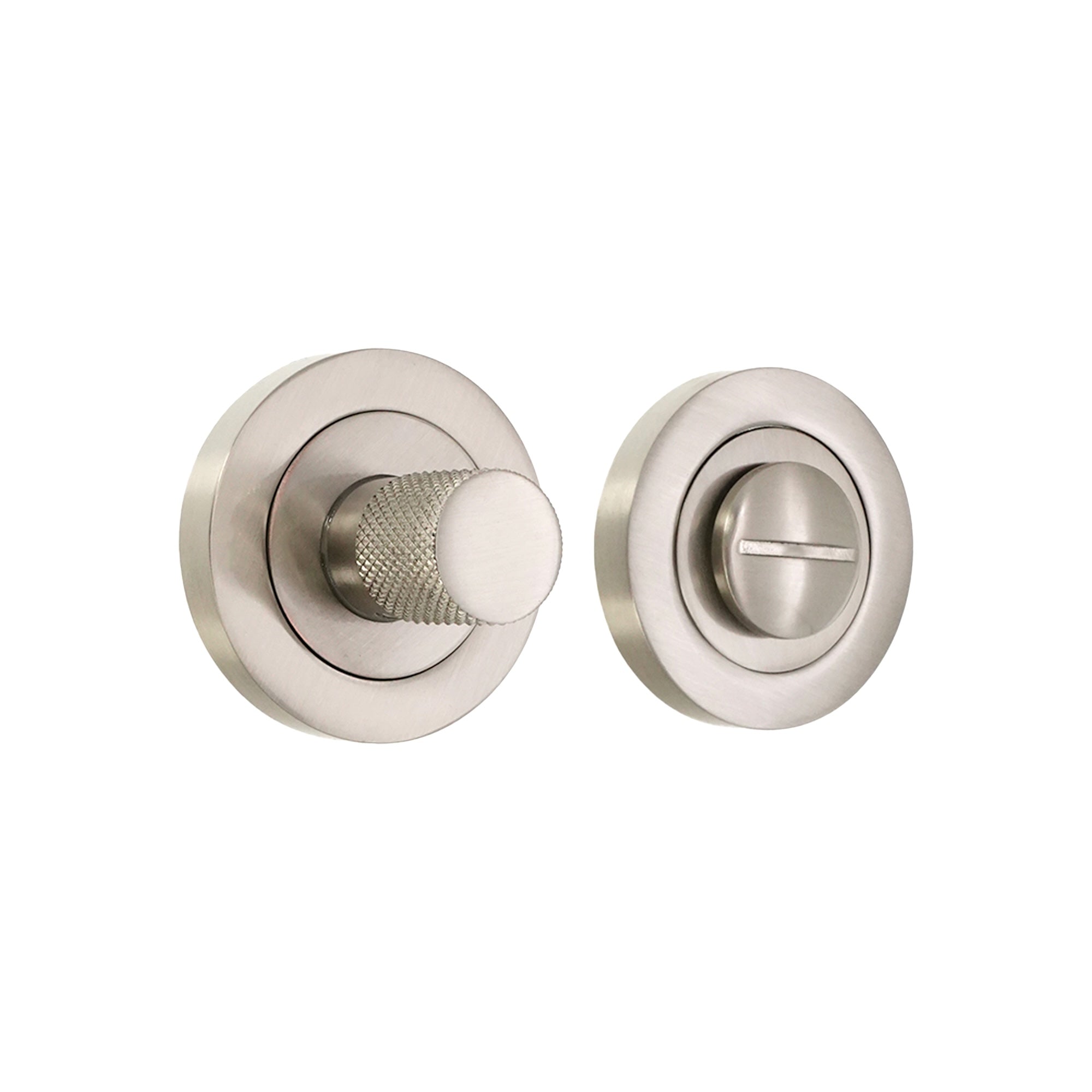 Connaught Knurled Turn & Release Satin Nickel - Thumbturn - Spira Brass - Yester Home