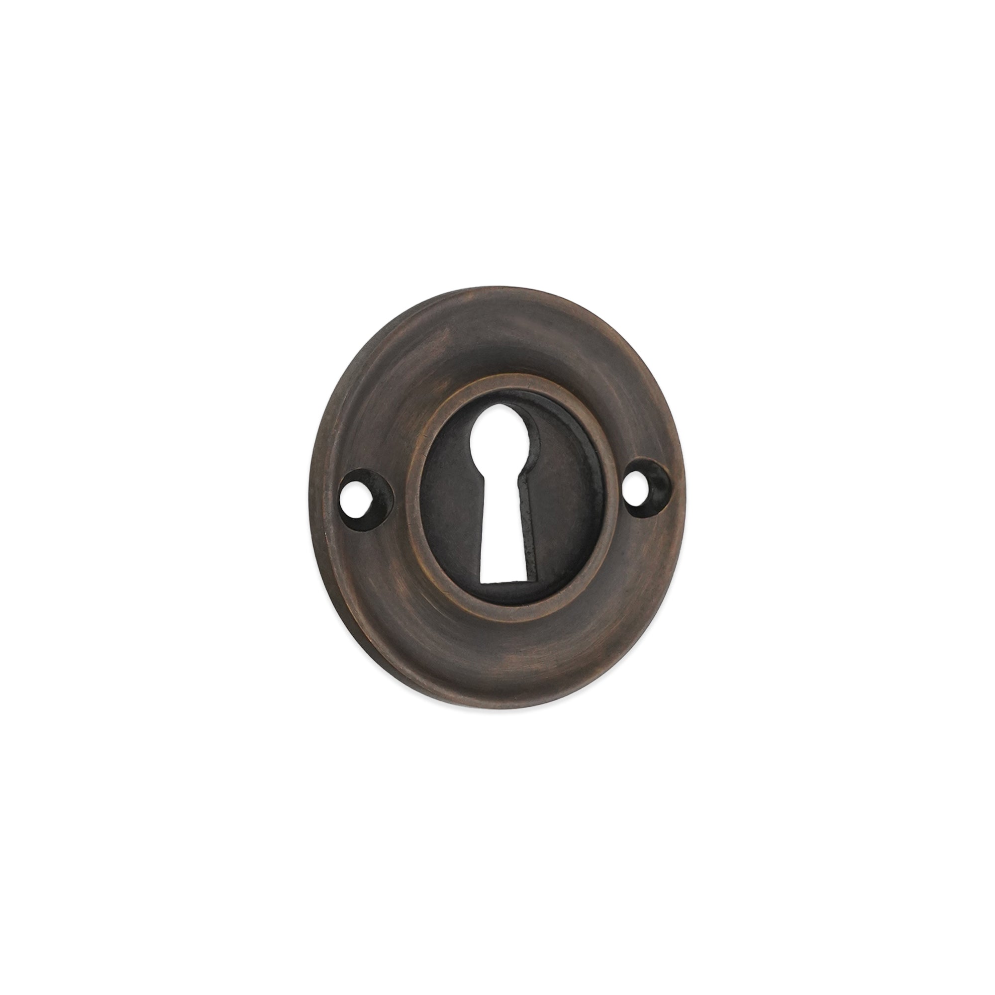 Slimline Standard Escutcheon Matt Antique - Escutcheon - Spira Brass - Yester Home