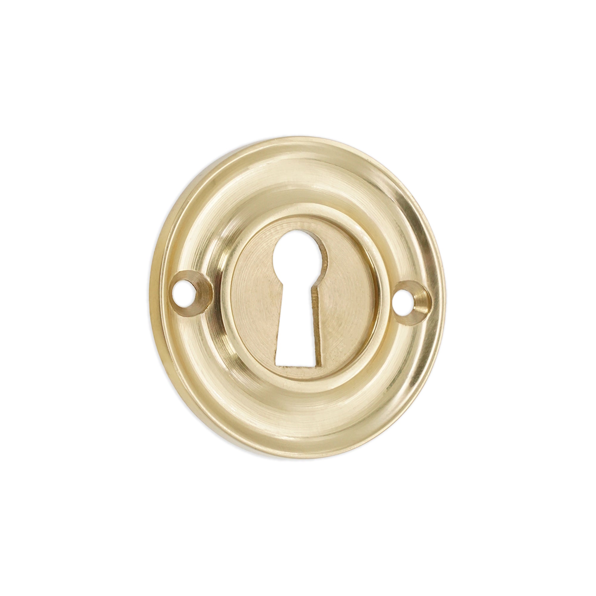 Slimline Standard Escutcheon Polished Brass - Escutcheon - Spira Brass - Yester Home