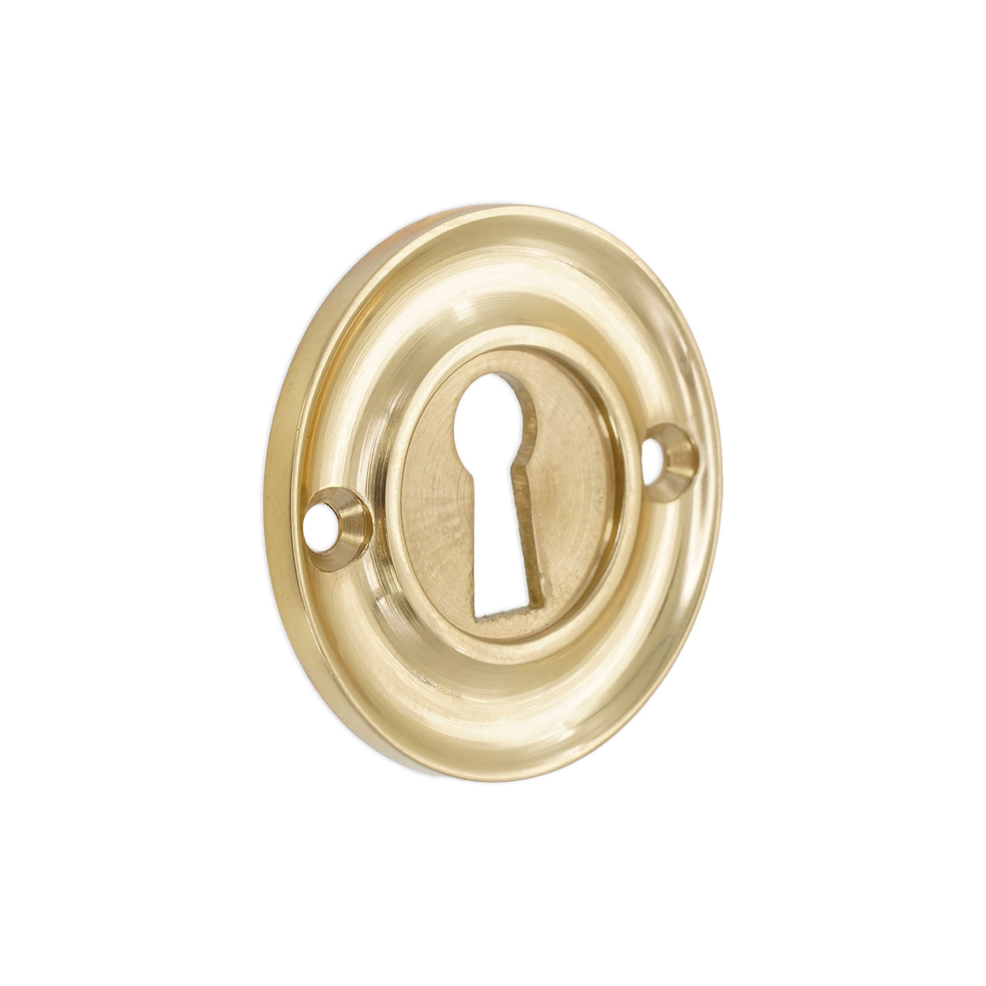 Slimline Standard Escutcheon Polished Brass - Escutcheon - Spira Brass - Yester Home