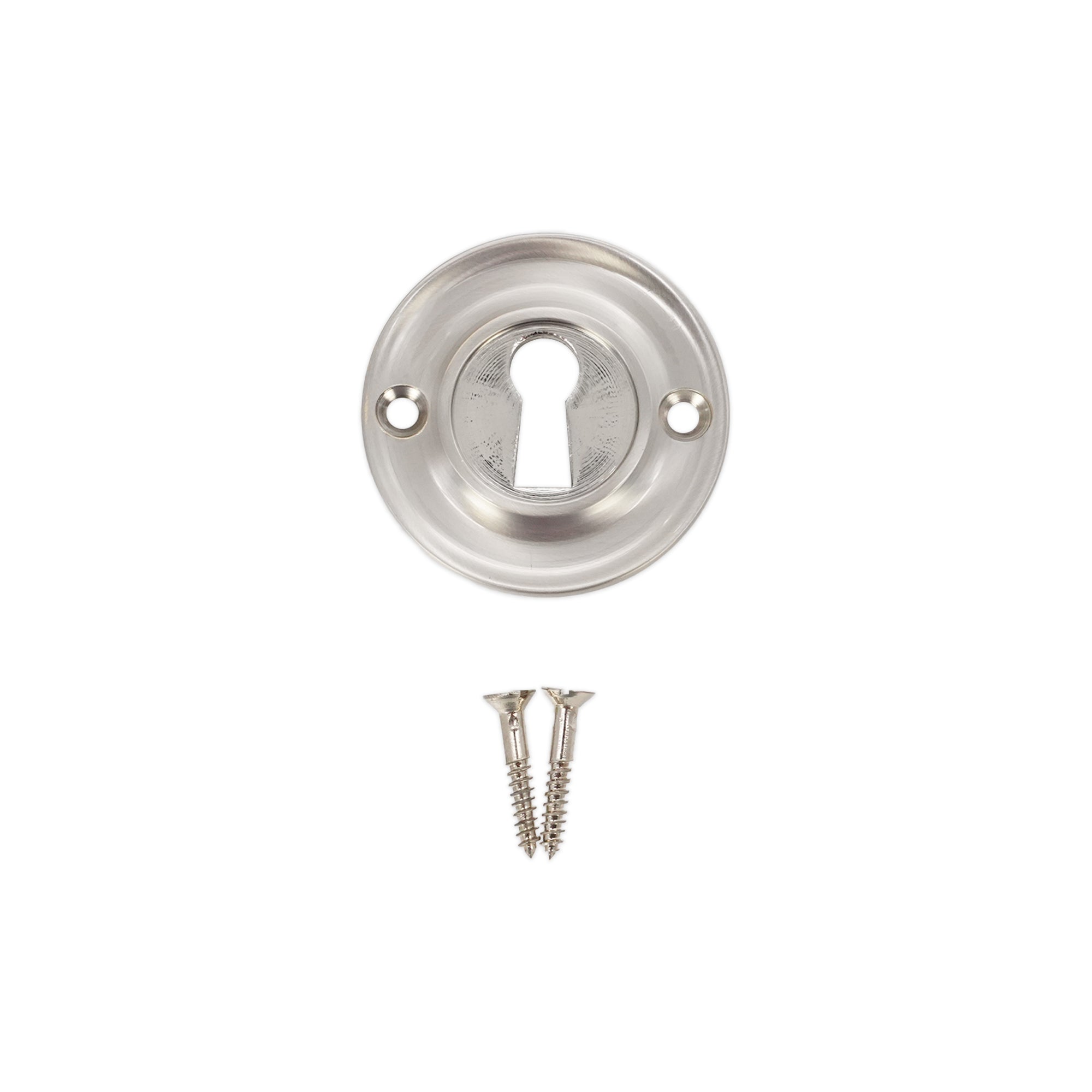 Slimline Standard Escutcheon Satin Nickel - Escutcheon - Spira Brass - Yester Home