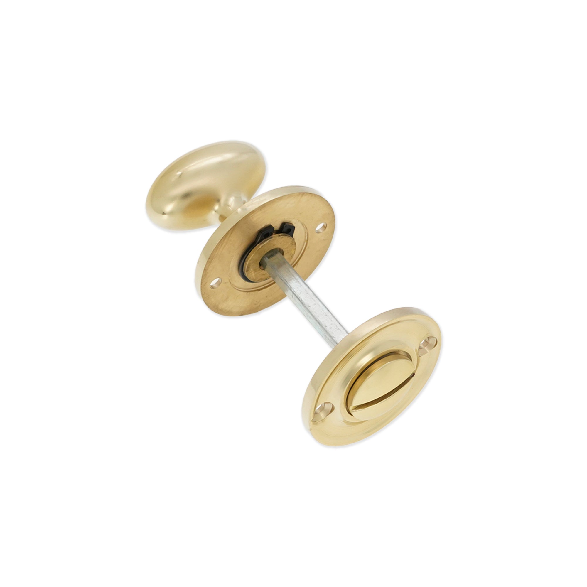 Slimline Turn & Release Polished Brass - Thumbturn - Spira Brass - Yester Home